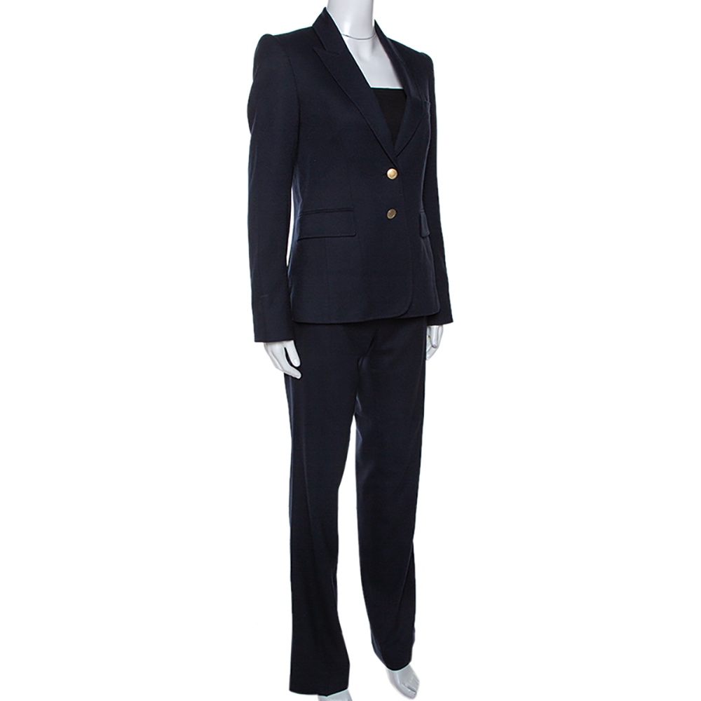 

Joseph Navy Blue Wool Tailored Pant Suit