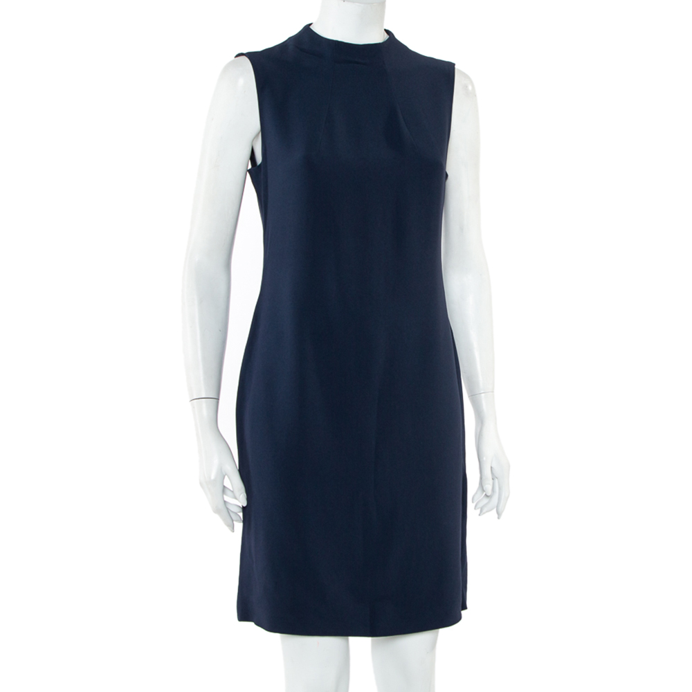 

Joseph Navy Blue Fluide Crepe Sleeveless Sammy Dress