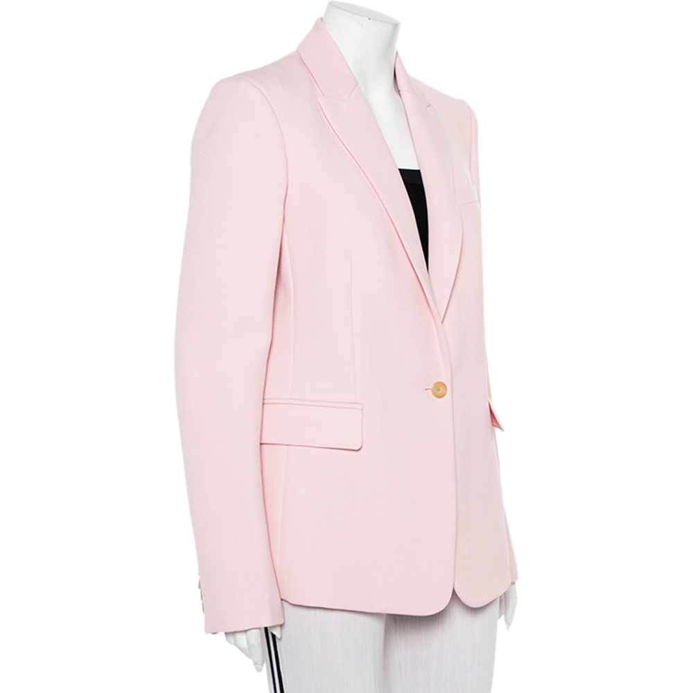 

Joseph Pink Wool Button Front Hampstead Blazer