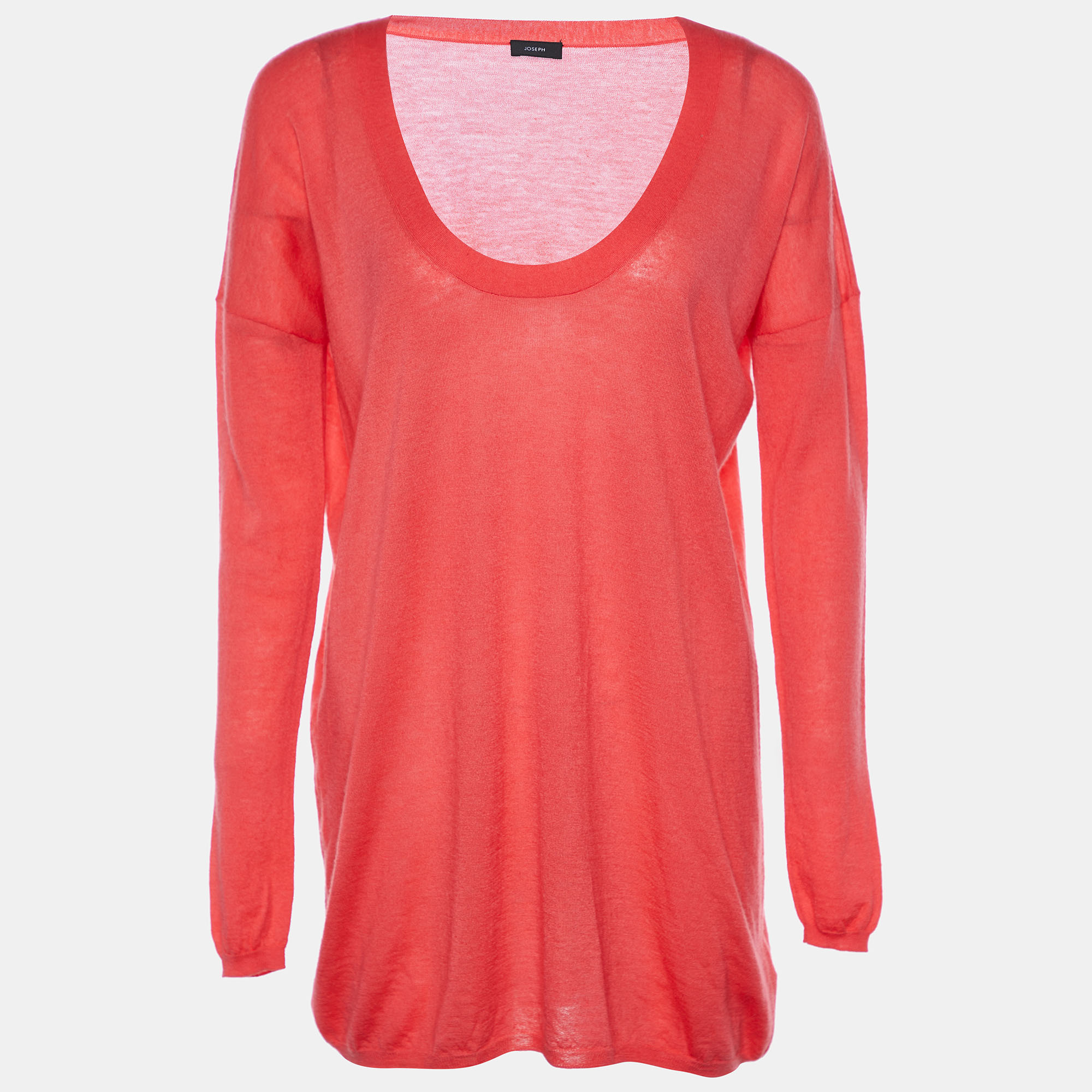 Pre-owned Joseph Pink Cashmere Tunic M