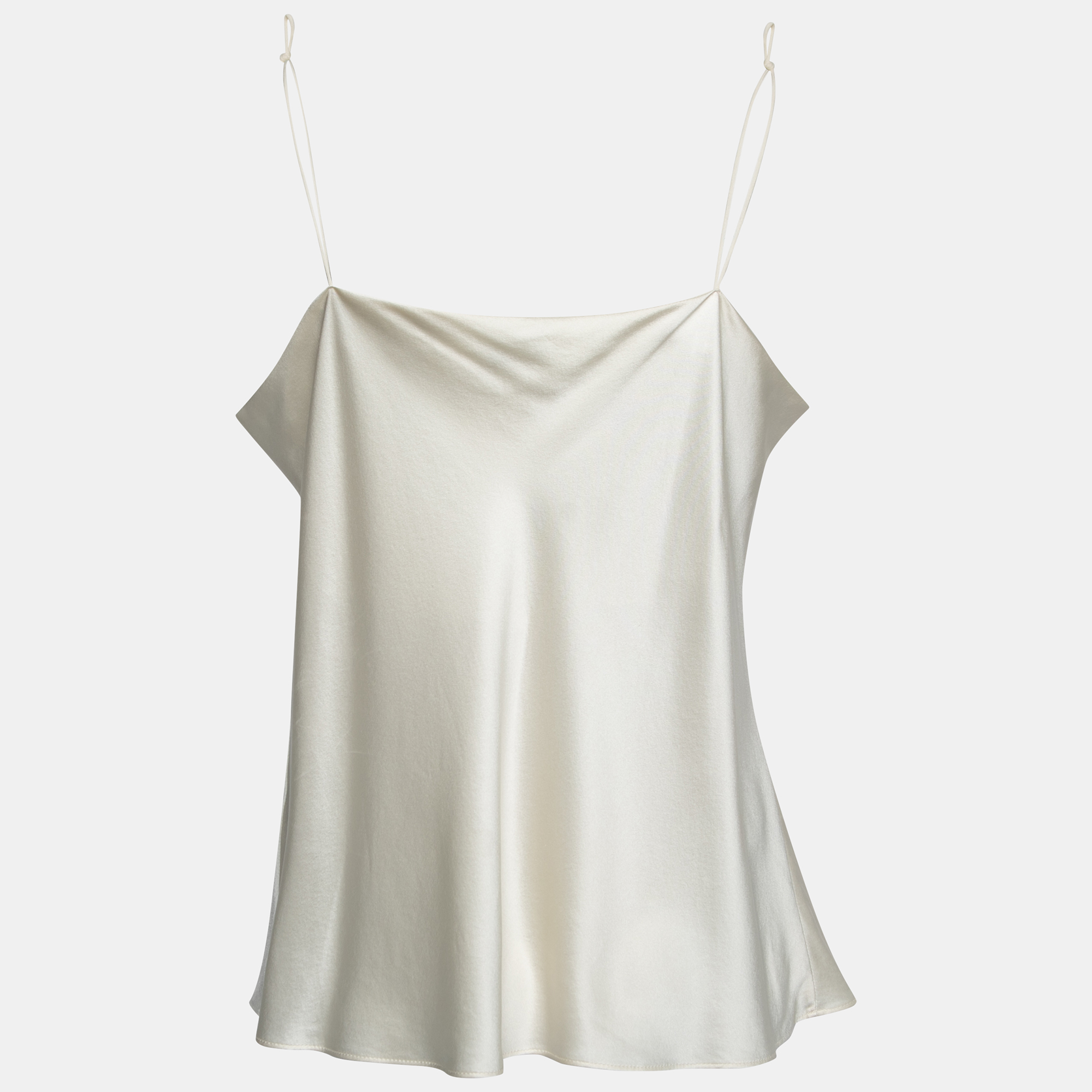 

Joseph Off White Silk Satin V-Neck Camisole Top