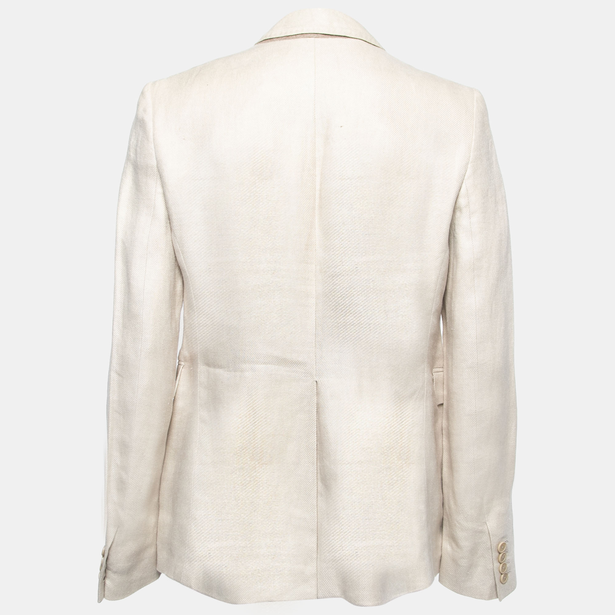 

Joseph Ecru White Linen Single-Breasted Blazer