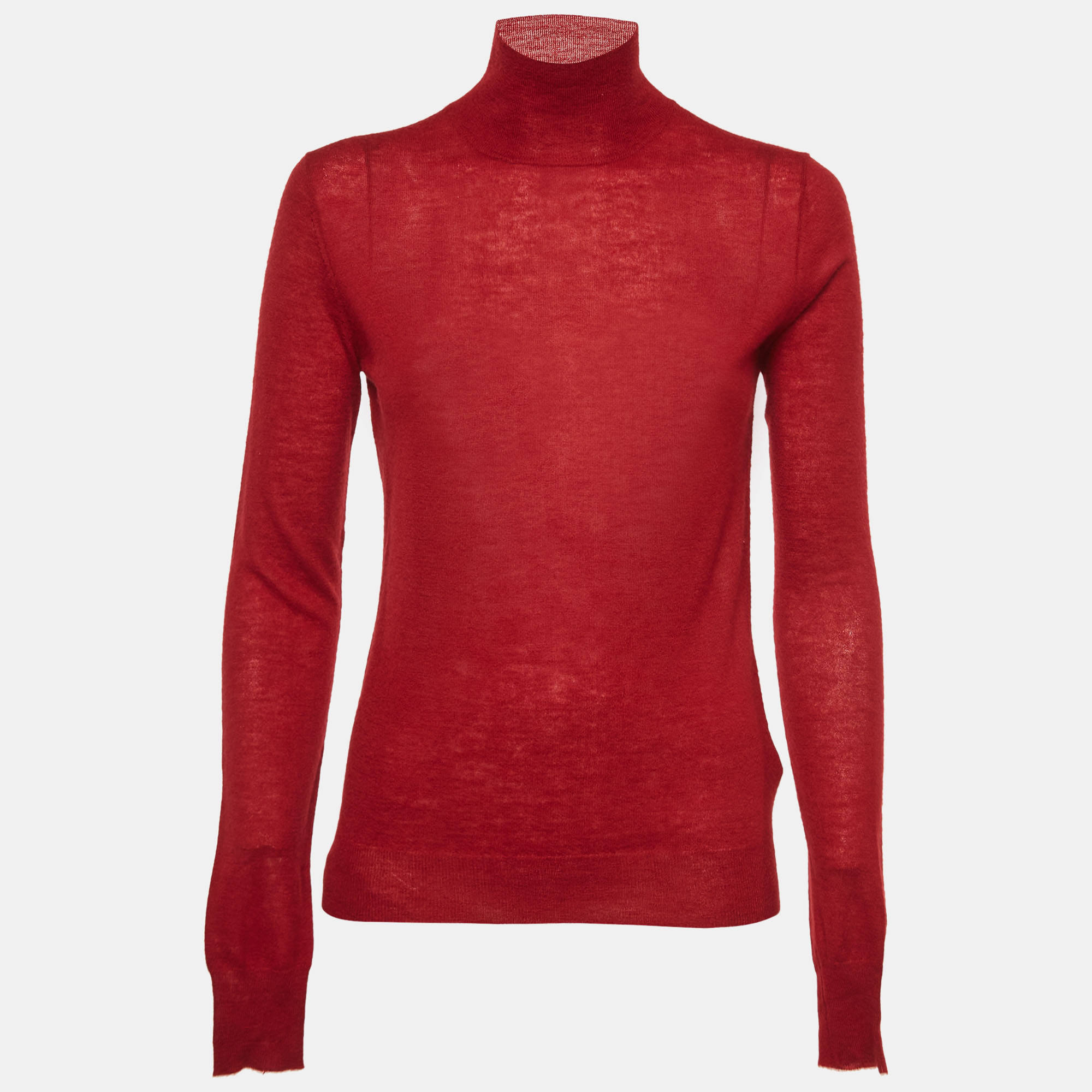 

Joseph Red Cashmere Cashair High Neck Sweater