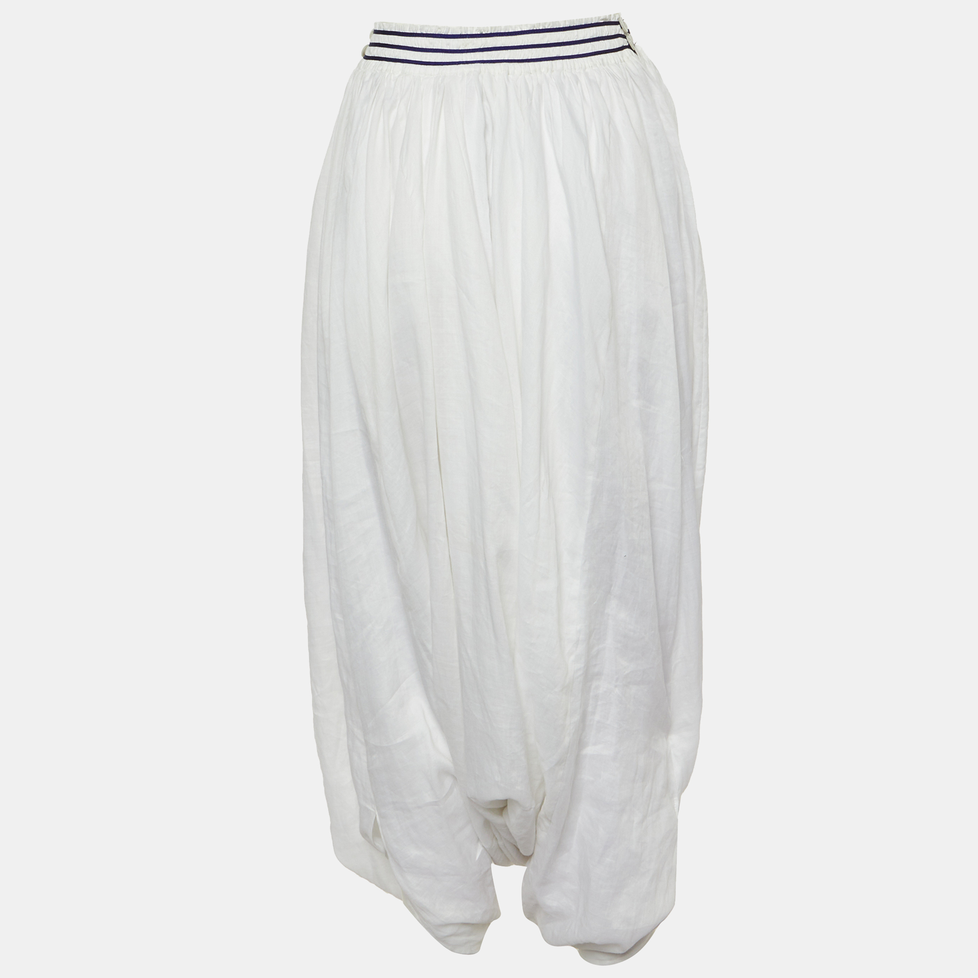 

Junya Watanabe Comme des Garcons White Ramie Balloon Pants M