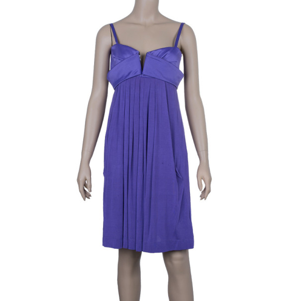 

Just Cavalli Purple Empire Waist Dress