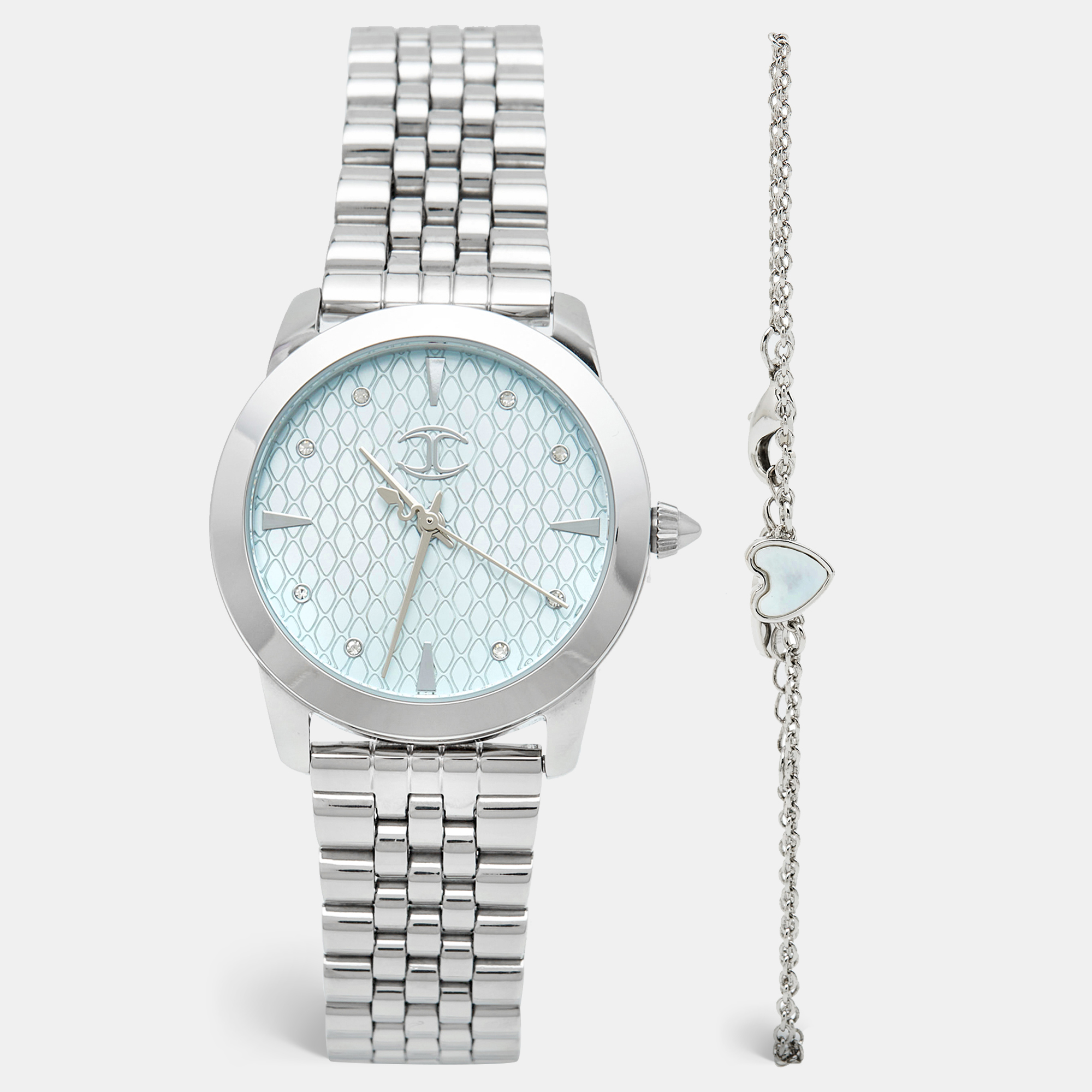 

Just Cavalli Silver Stainless Steel Donna JC1L211M0245 Women's Wristwatch & Bracelet Set