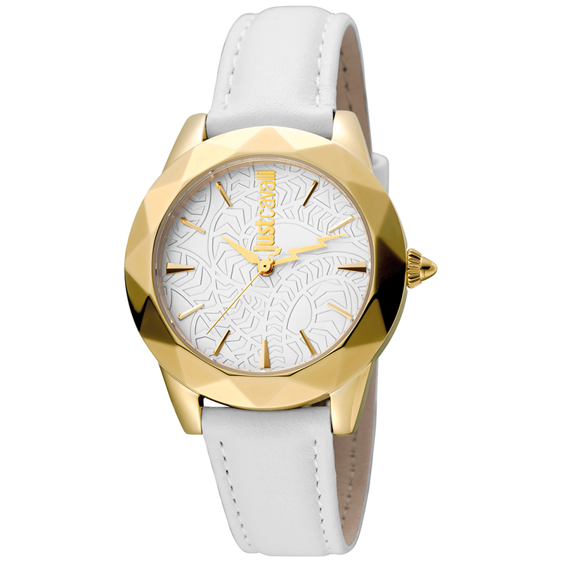 

Just Cavalli Silver Gold Plated Stainless Steel Rock JC1L003L0035 Women's Wristwatch