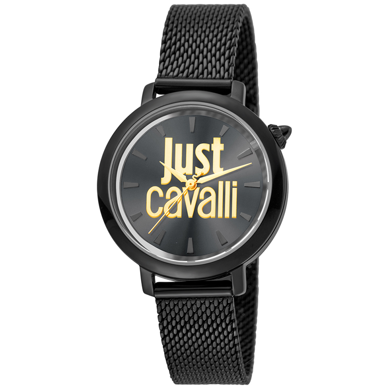 

Just Cavalli Black Ion Plated Stainless Steel Logo JC1L007M0085 Women's Wristwatch