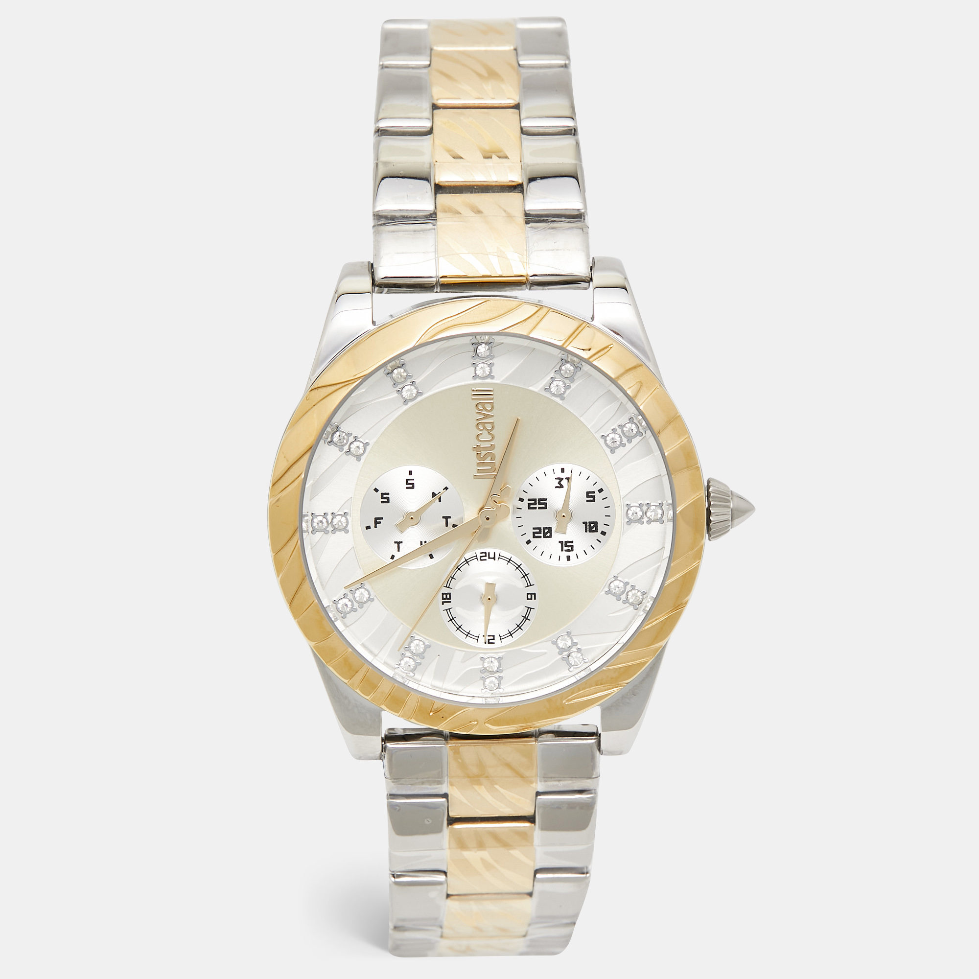 

Just Cavalli Multicolor Two-Tone Stainless Steel Solo  JC1L130M0085 Women's Wristwatch 40 mm