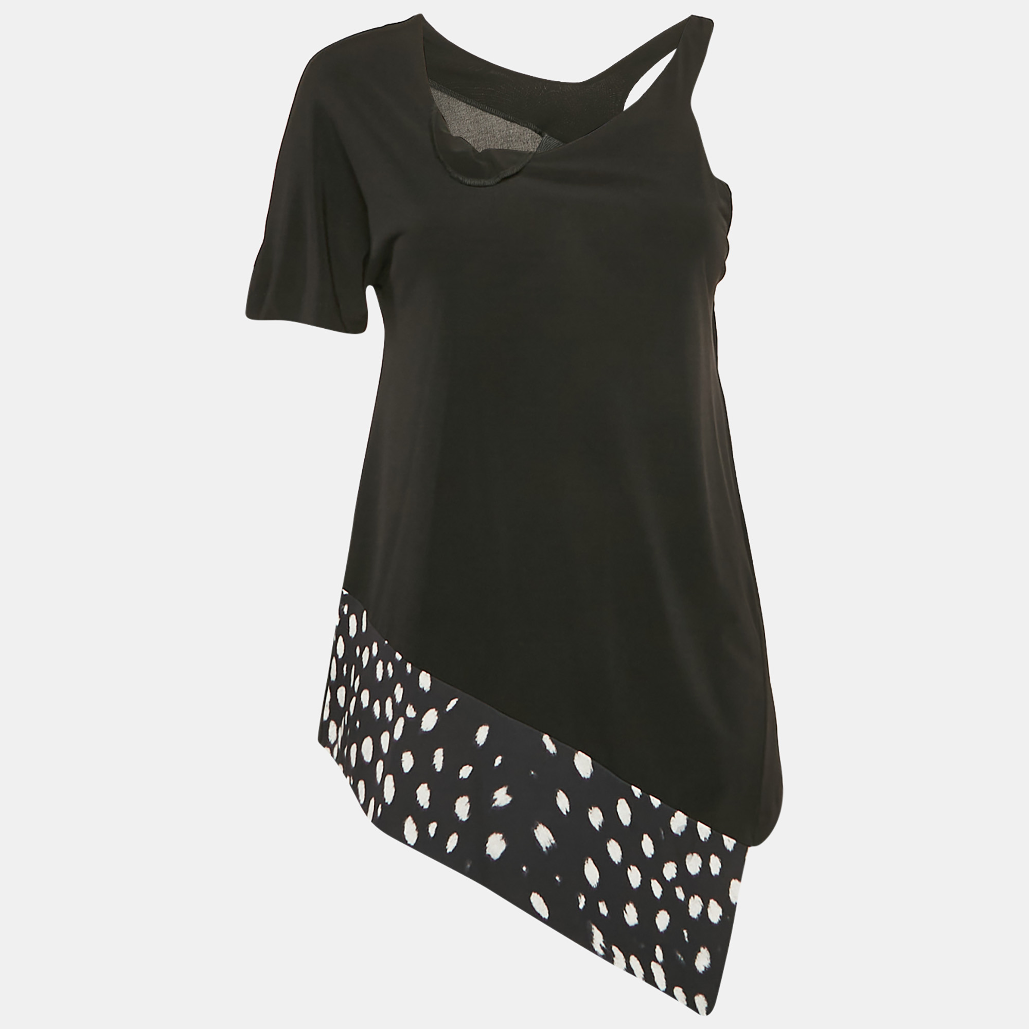 

Just Cavalli Black Jersey Asymmetric Top M