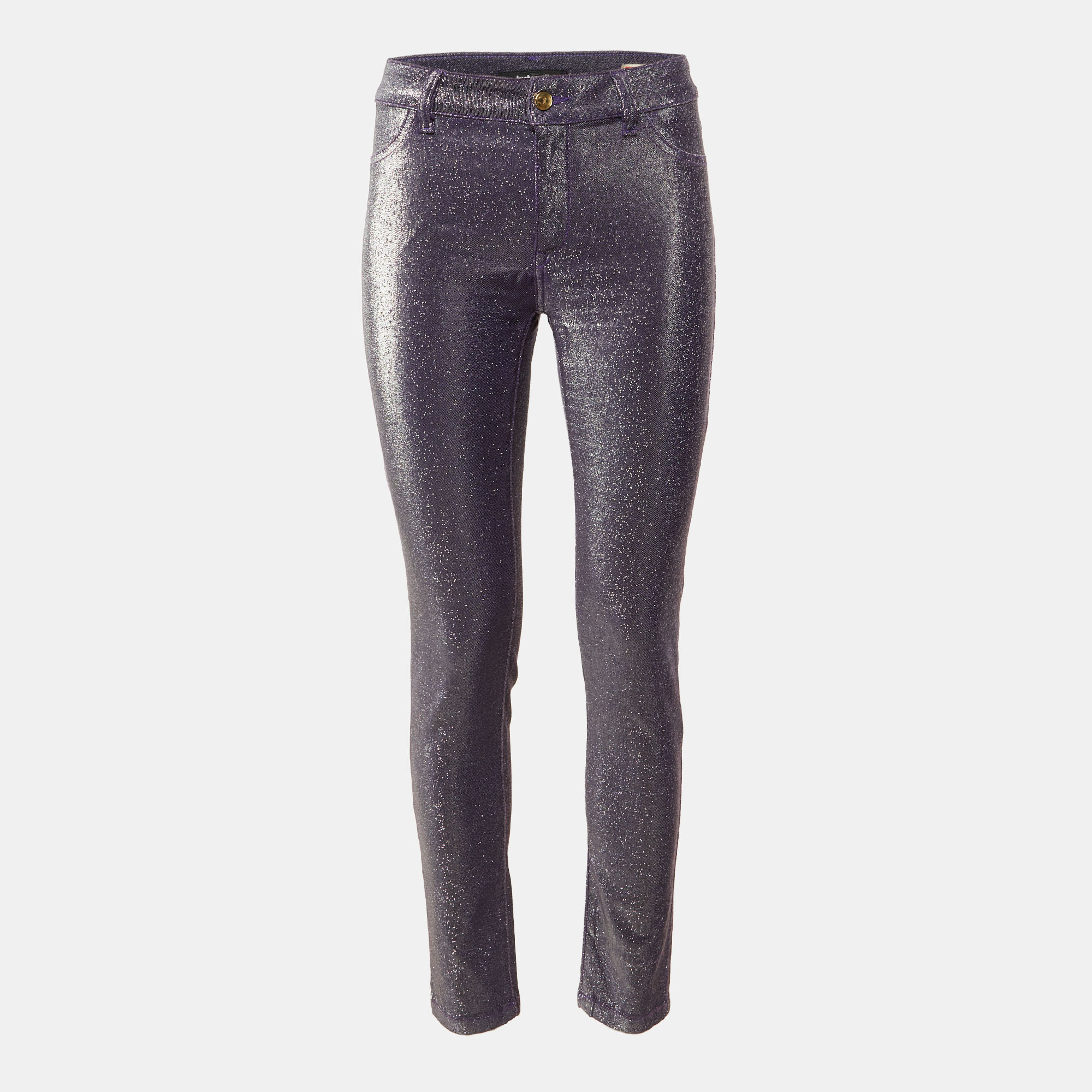 

Just Cavalli Purple Metallic Denim Just Chic Jeggings M/Waist 28.5"