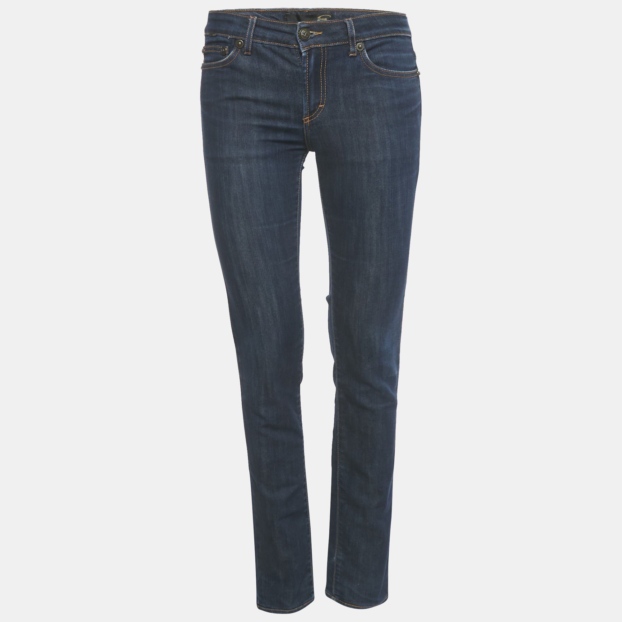 Pre-owned Just Cavalli Blue Denim Skinny Jeans S Waist 27"