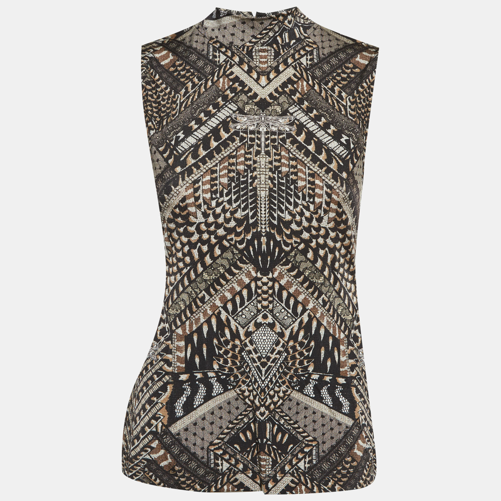 

Just Cavalli Black Printed Jersey Top M