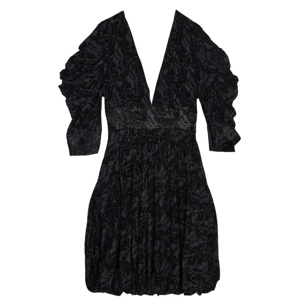 Pre Owned Just Cavalli Short Printed Dress M