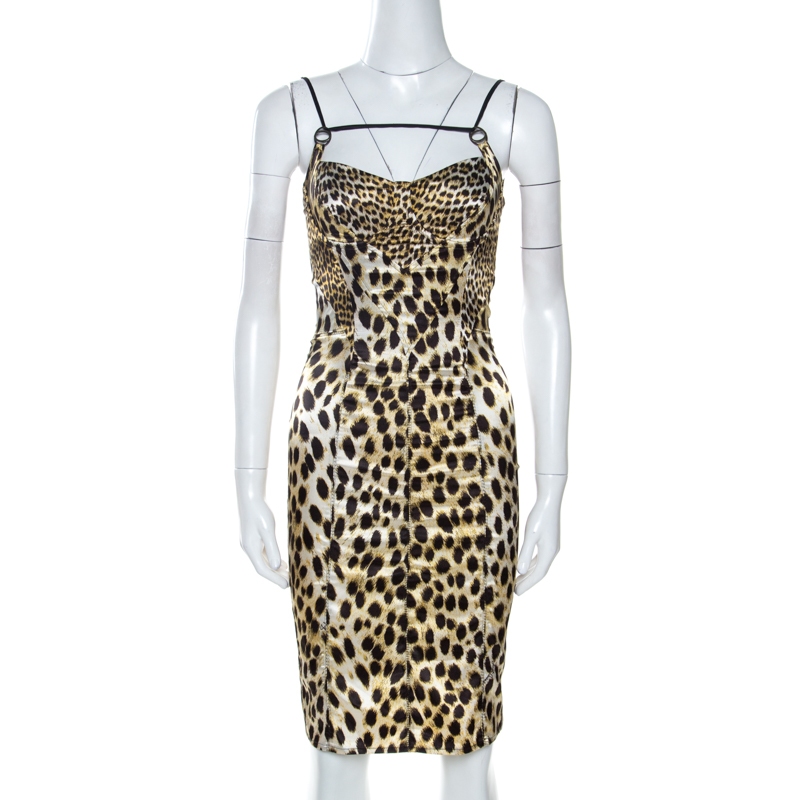 leopard corset dress