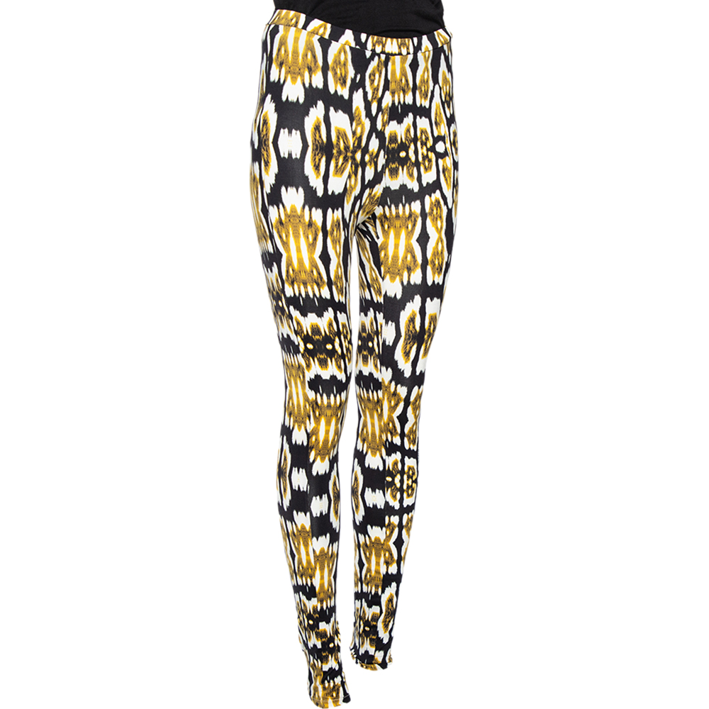 

Just Cavalli Multicolored Printed Jersey Leggings, Multicolor