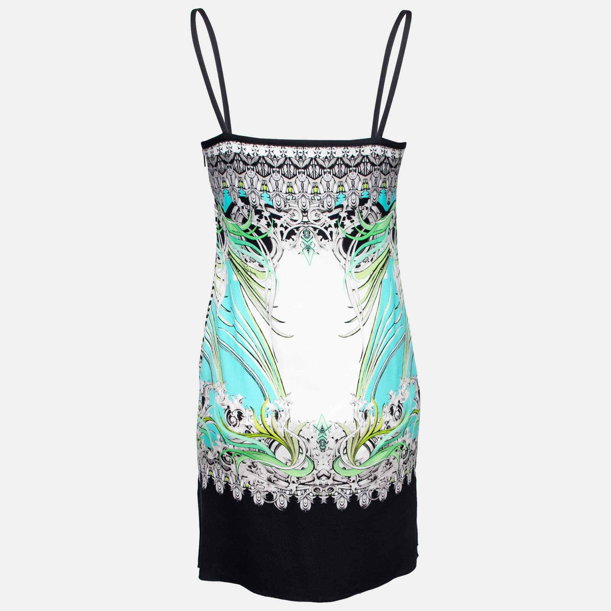 

Just Cavalli Multicolor Printed Crepe Sleeveless Dress