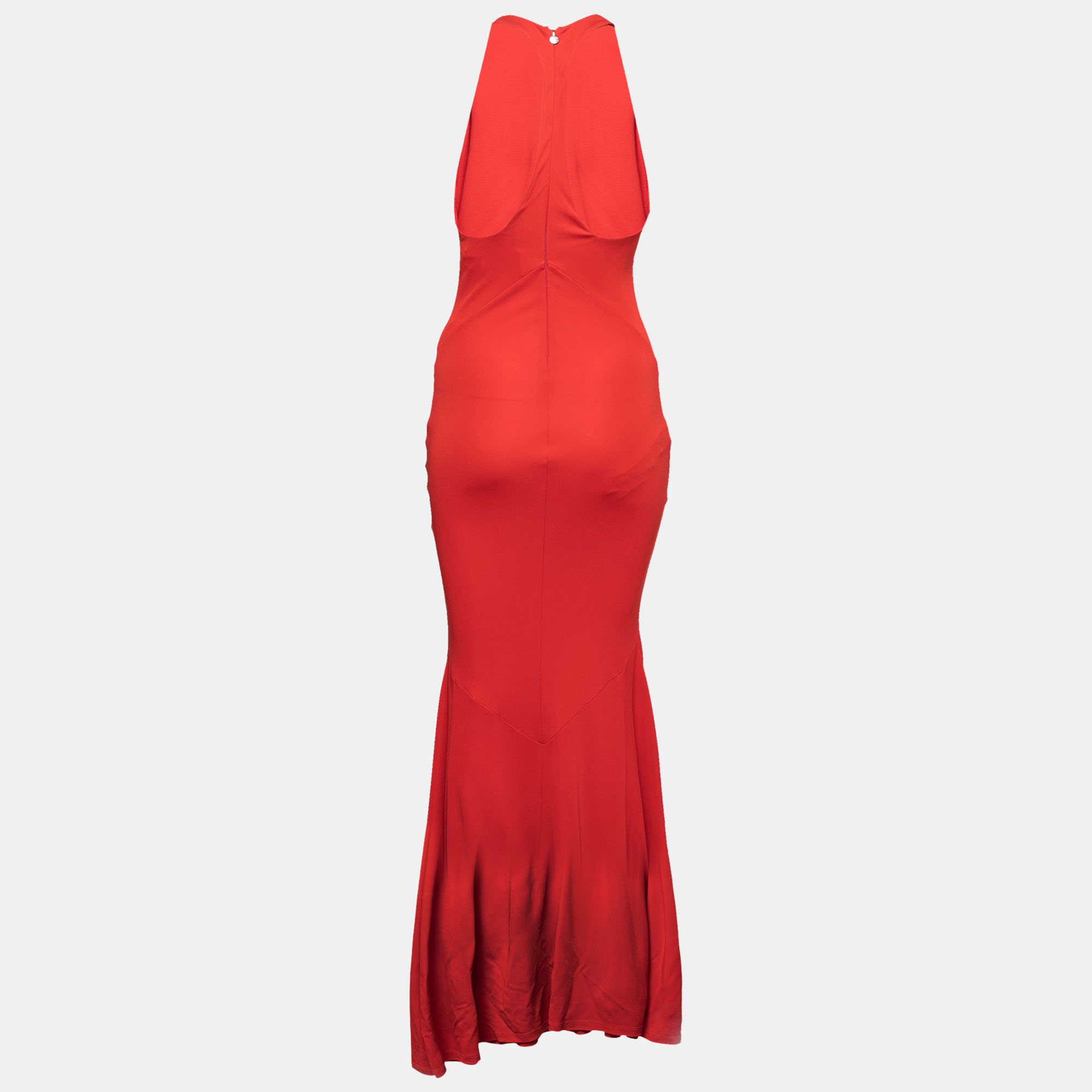 

Just Cavalli Red Jersey Halterneck Maxi Dress