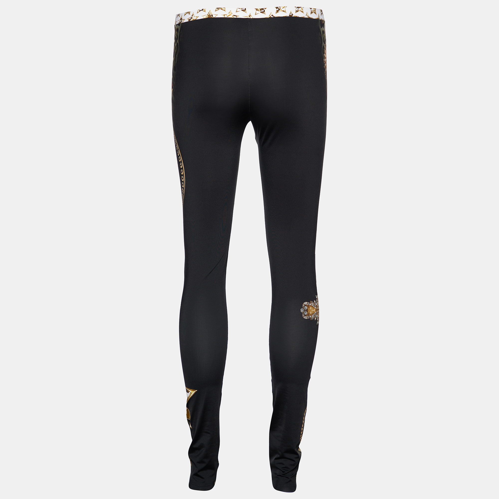 

Just Cavalli Black Printed Jersey Leggings