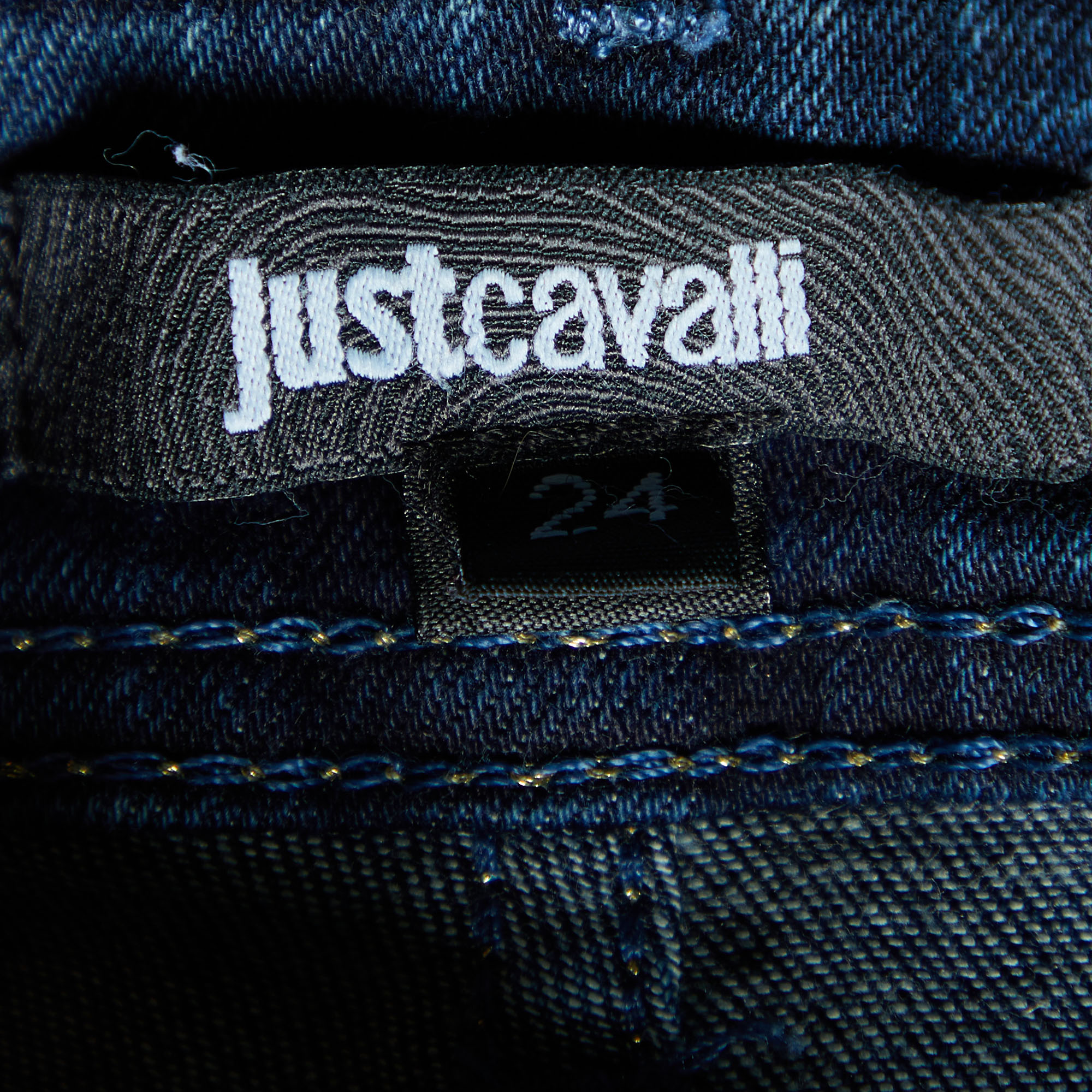 Just Cavalli Navy Blue Stretch Denim Skinny Leg Jeans S 