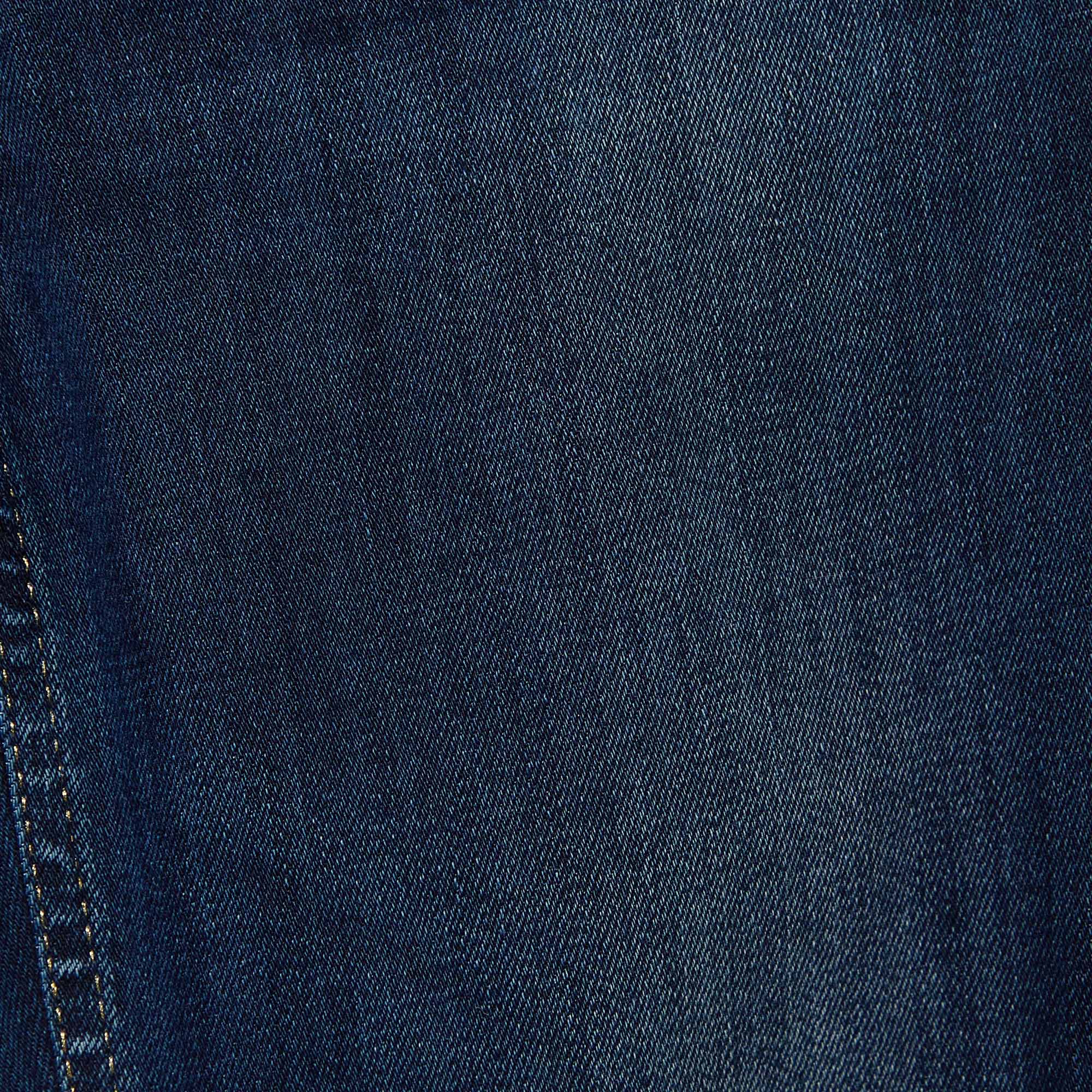 Just Cavalli Navy Blue Stretch Denim Skinny Leg Jeans S 