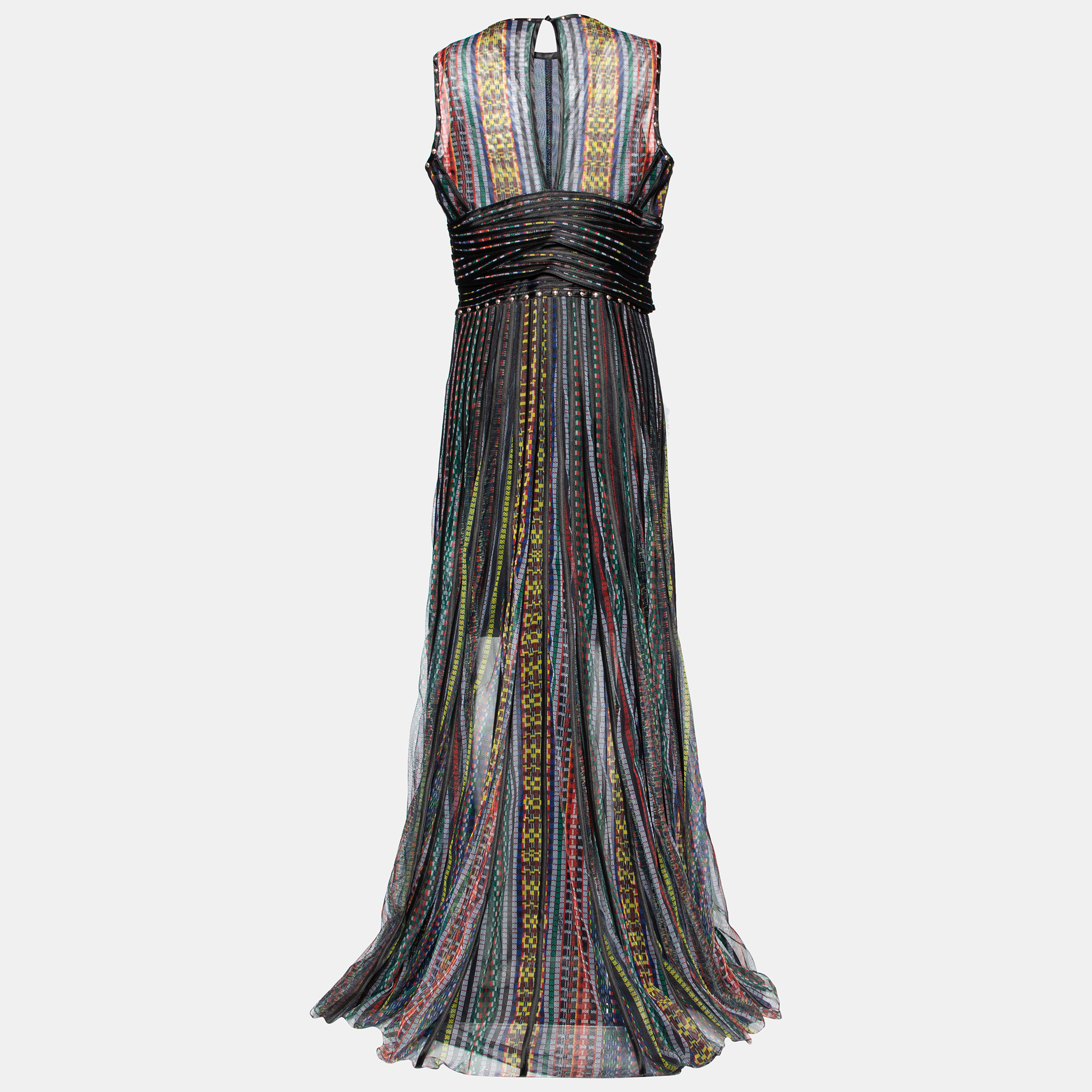 

Just Cavalli Multicolor Tulle Sleeveless Gown