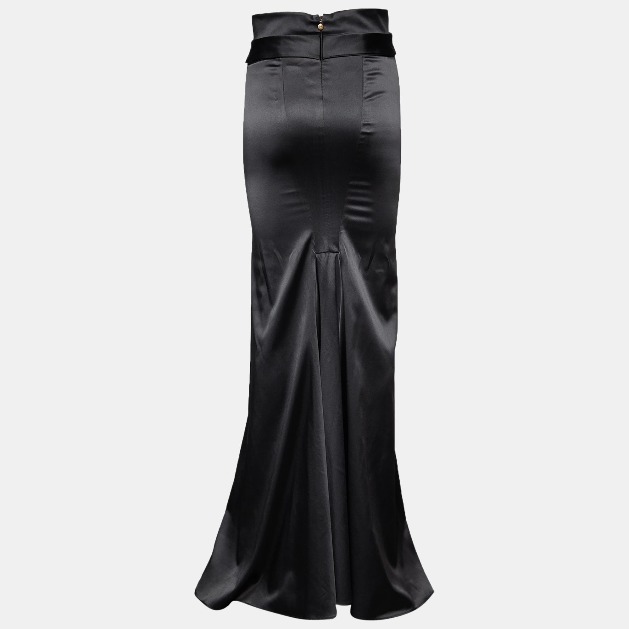 

Just Cavalli Black Satin Mermaid Maxi Skirt