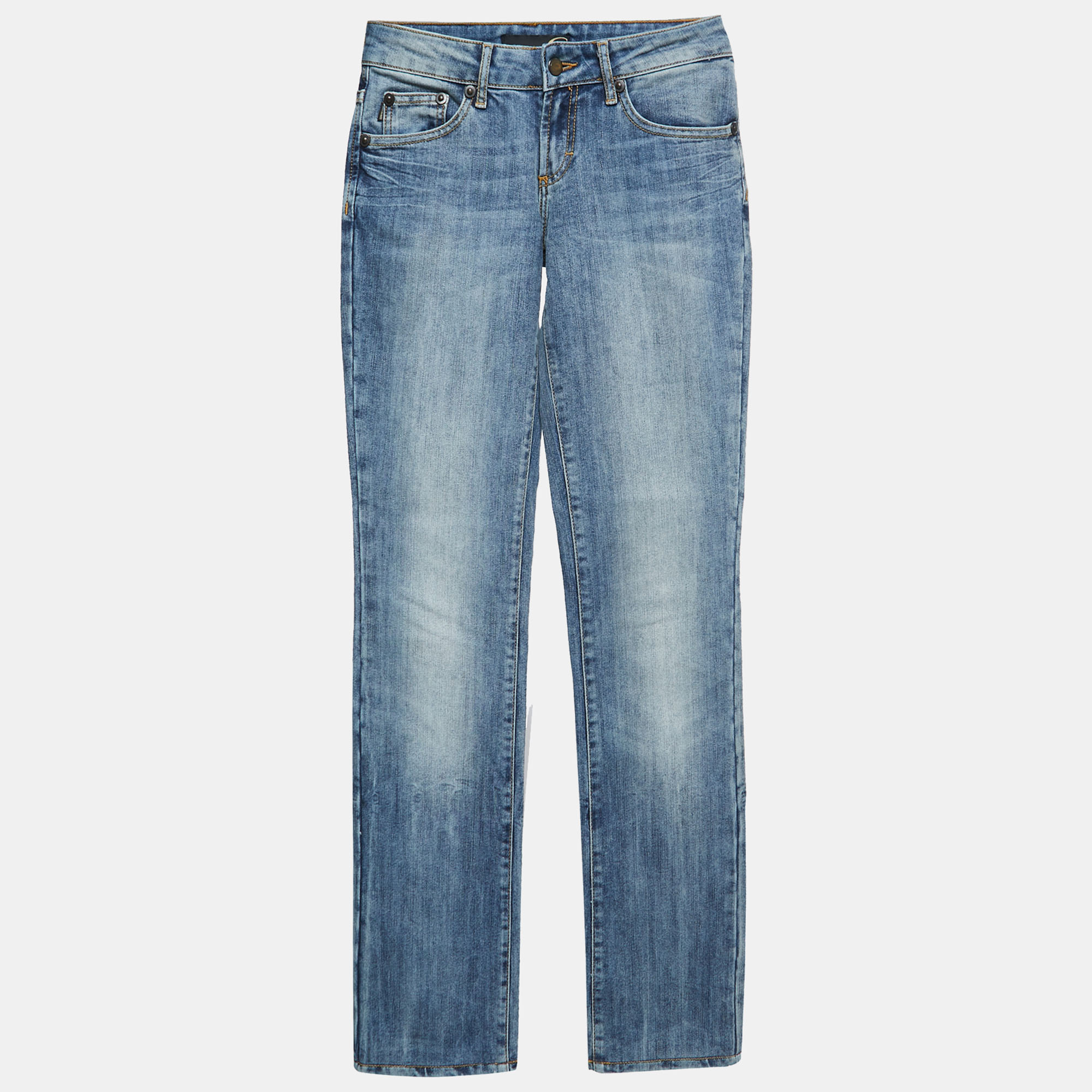Pre-owned Just Cavalli Light Blue Denim Straight Leg Jeans M Waist 28"