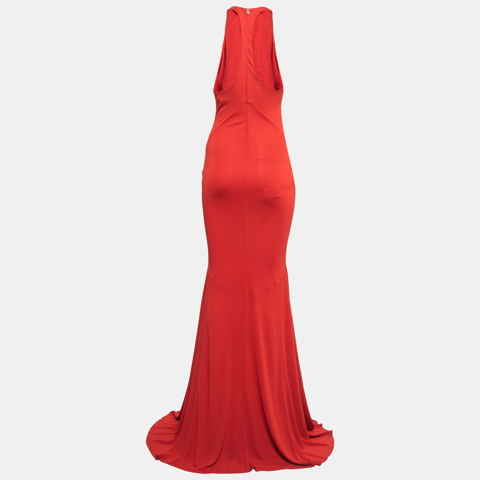 

Just Cavalli Red Jersey Sleeveless Long Dress