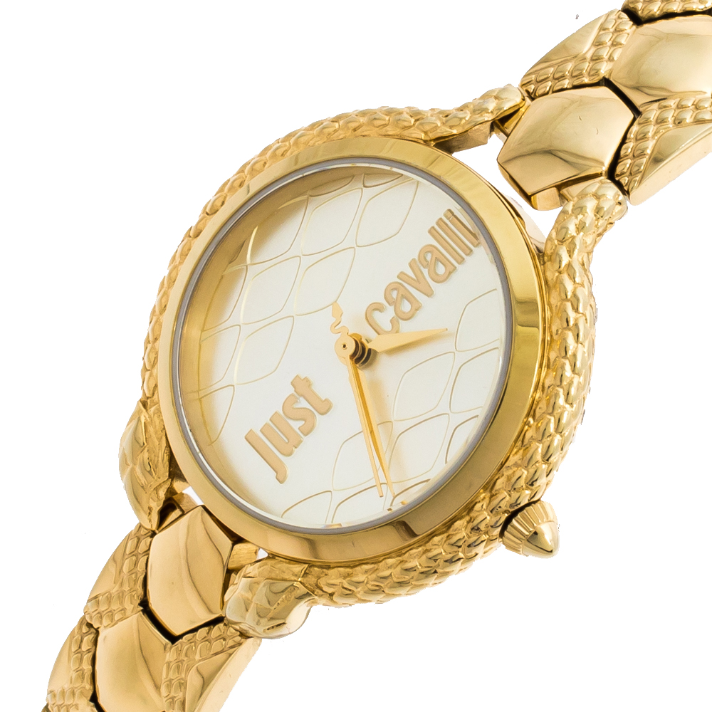 

Just Cavalli Yellow Gold Tone Stainless Steel JC1L046M0065 Women's Wristwatch