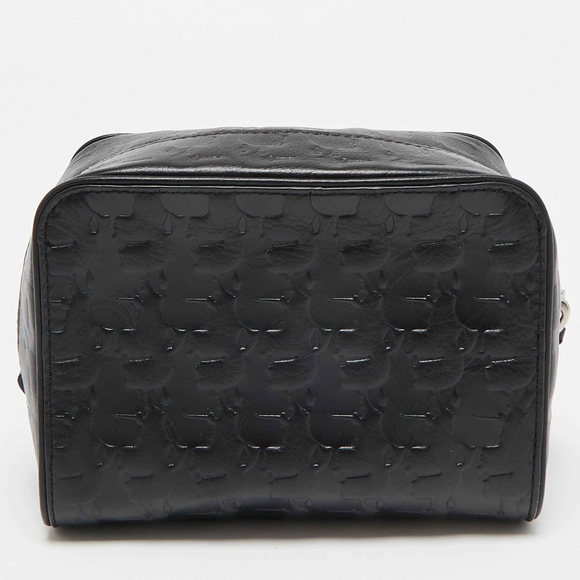 

Karl Lagerfeld Black Embossed Leather Pouch