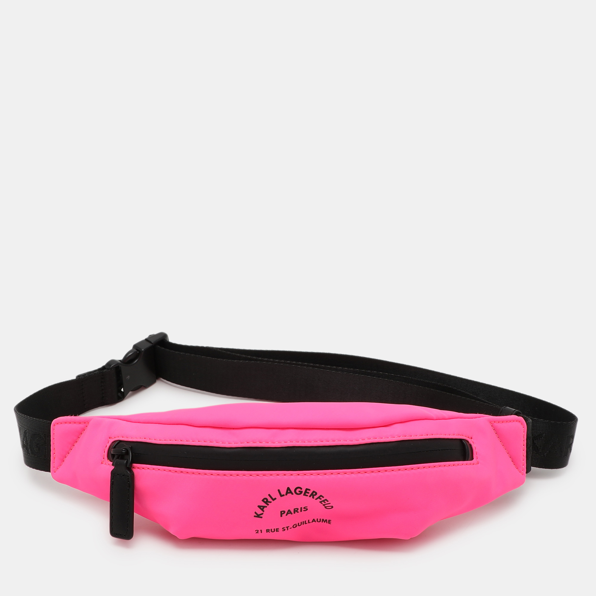 

Karl Lagerfeld Neon Pink Nylon Rue St. Guillaume Belt Bag