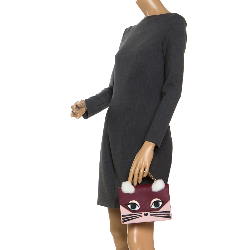 

Karl Lagerfeld Multicolor Leather Mini KlKlassik Fun Shoulder Bag