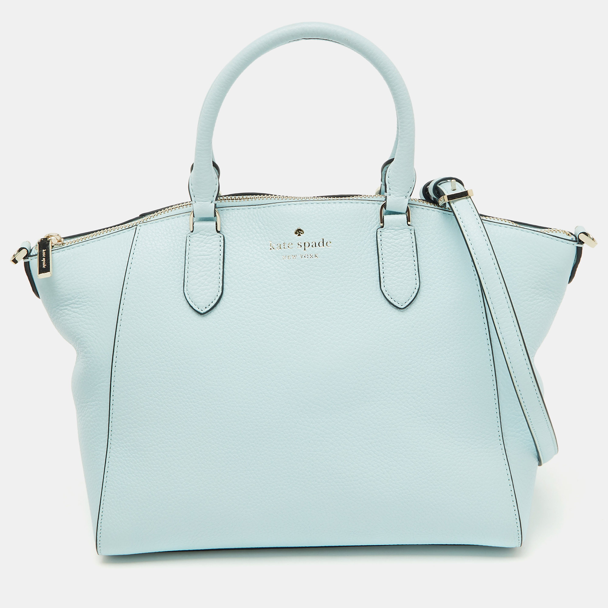 

Kate Spade Light Blue Leather  Parker Satchel