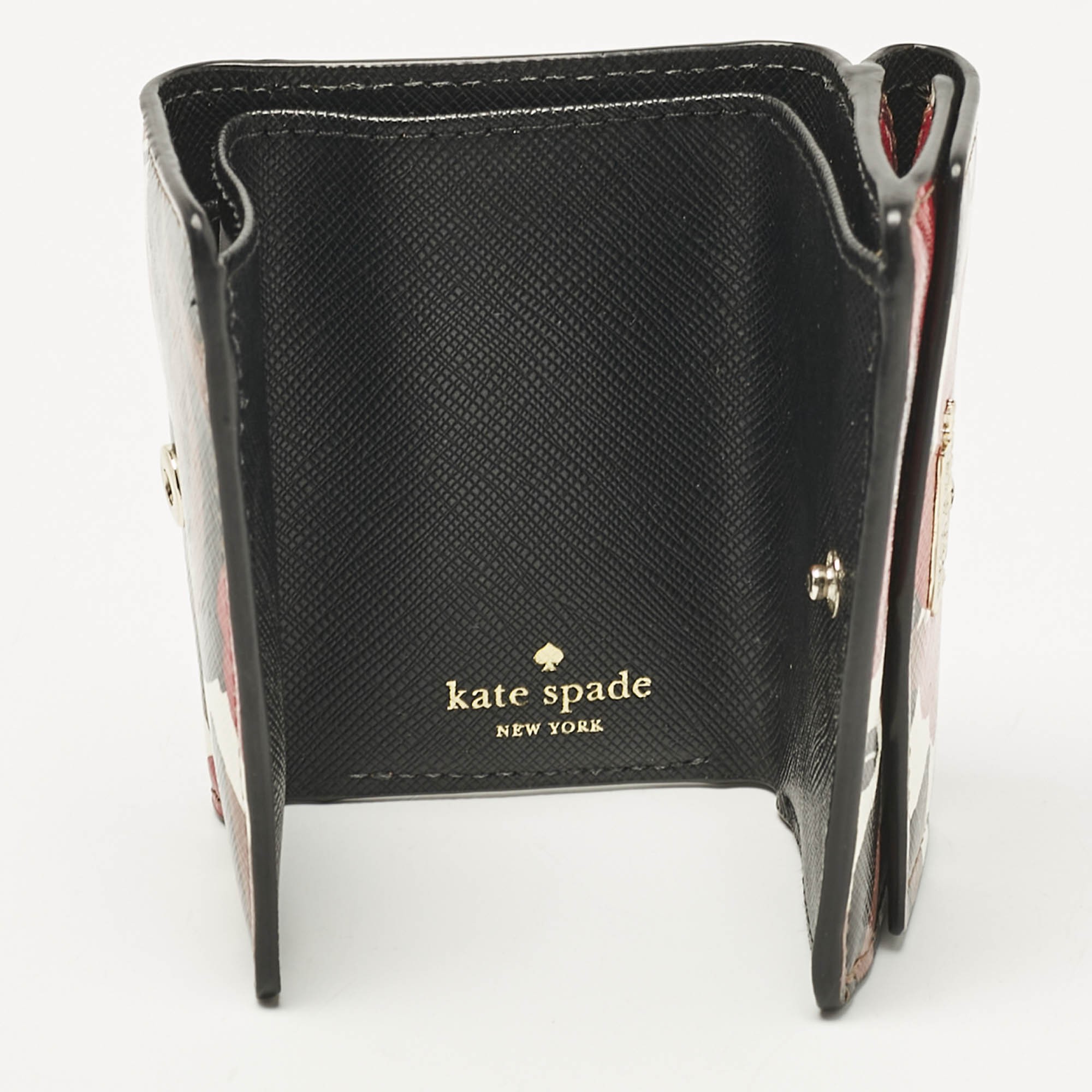 Kate Spade Multicolor Leather Trifold Compact Wallet 
