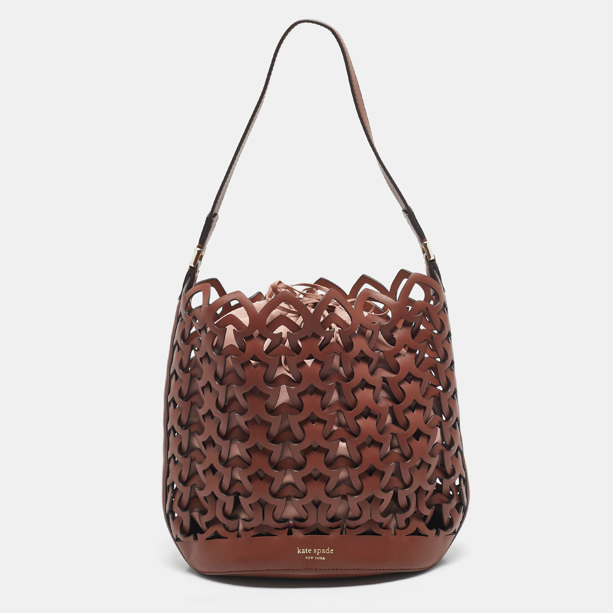 

Kate Spade Brown Leather  Dorie Bucket Bag