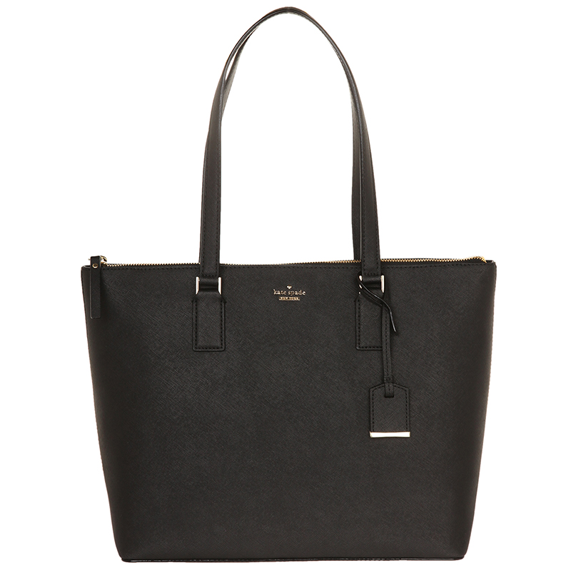 Kate Spade Black Leather Cameron Street Lucie Tote