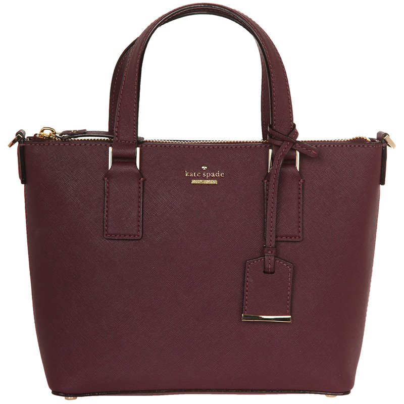 Kate Spade Burgundy Leather Cameron Street Lucie Tote Kate Spade | The