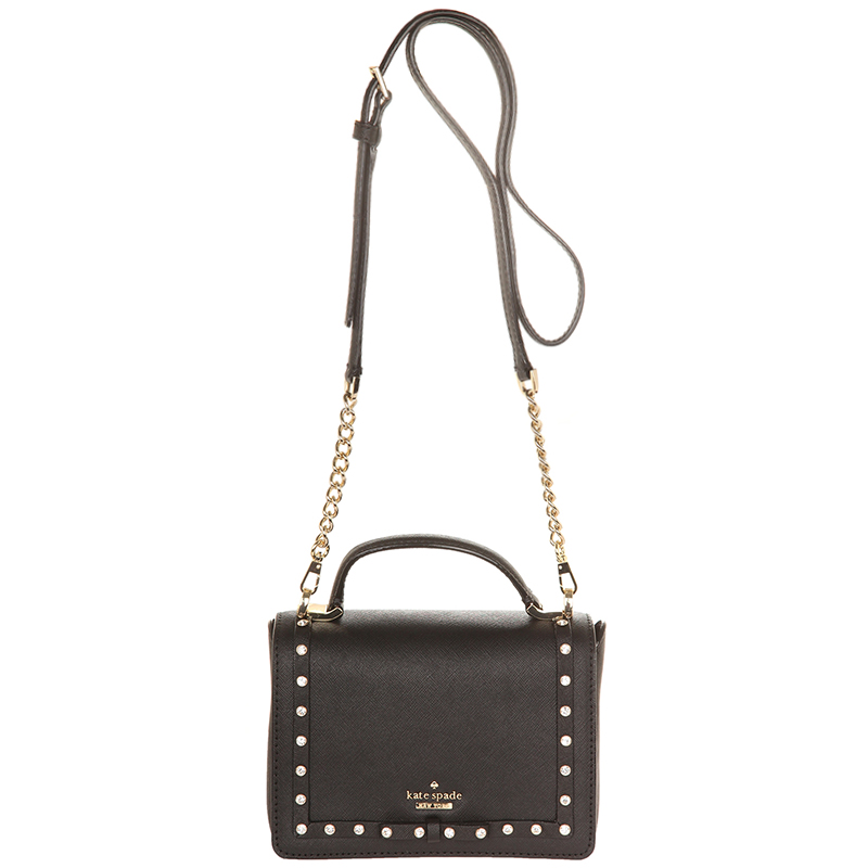 Kate Spade Black Leather Cameron Street Hope Crossbody Bag