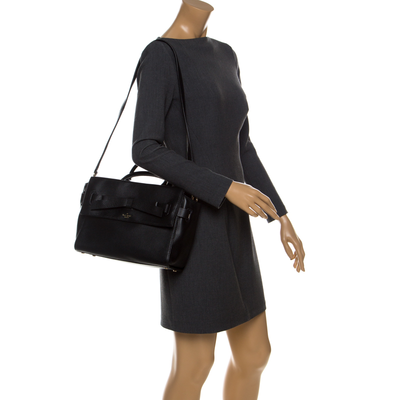 

Kate Spade Black Leather Natala Avalon Place Tote