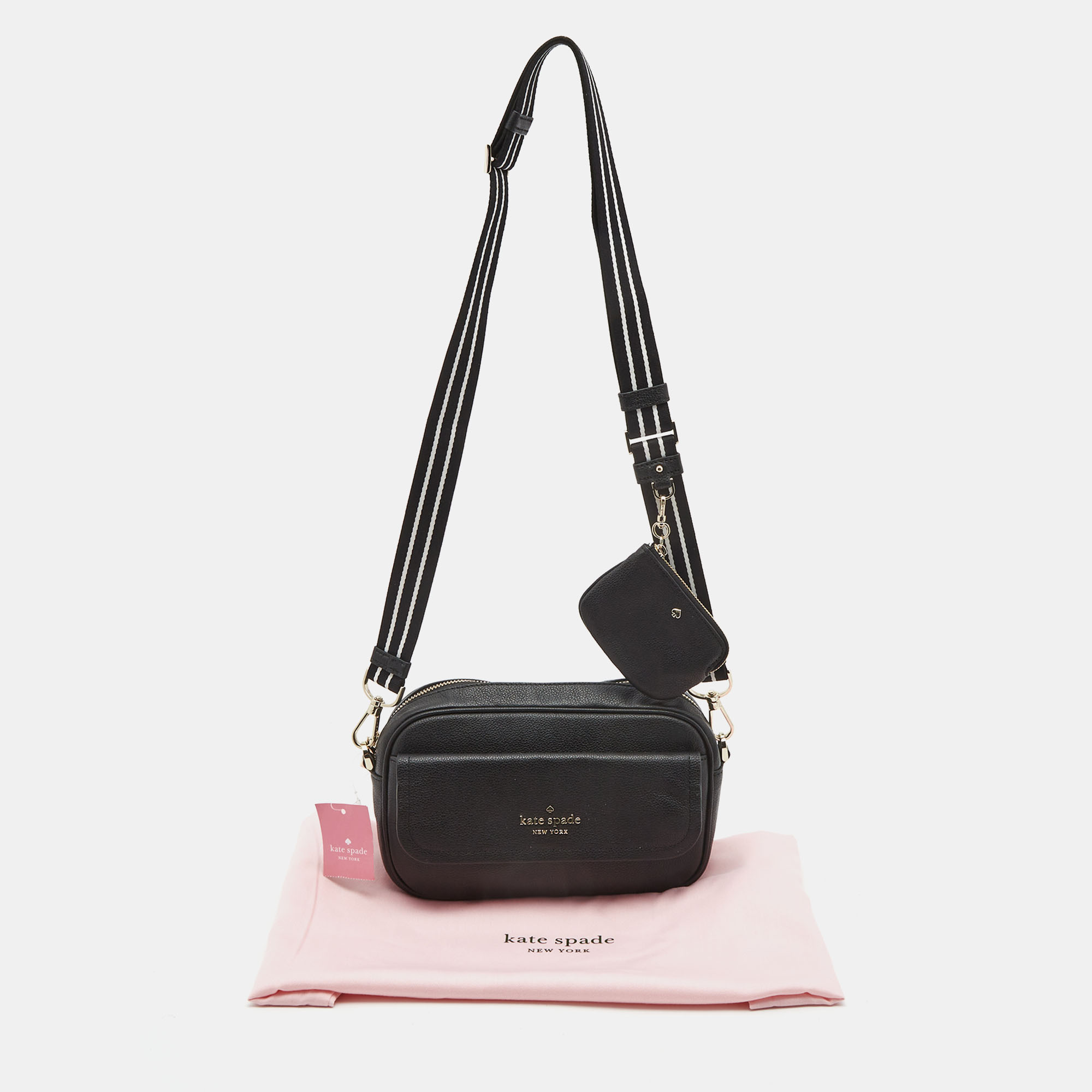 Kate Spade Black Pebbled Leather Rosie Flap Camera Bag Kate Spade | TLC