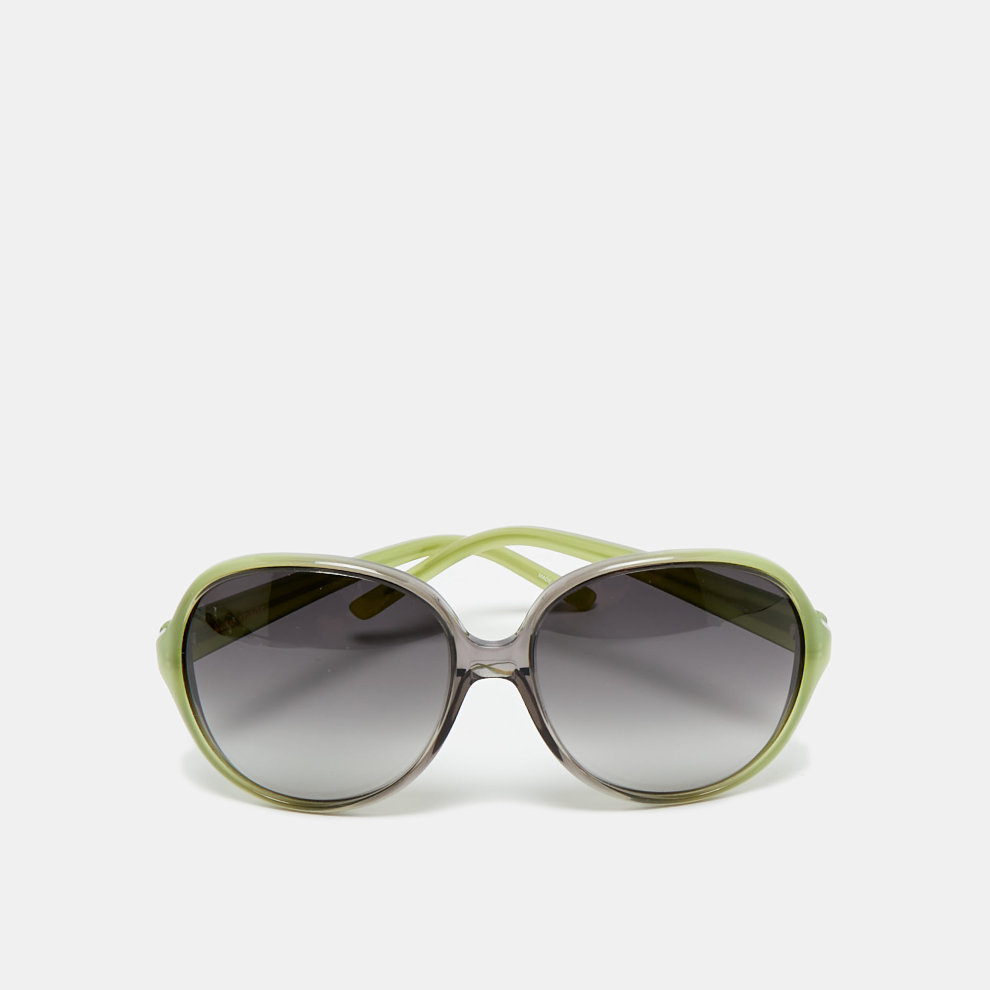 Pre-owned Kate Spade Green/black Gradient Abby/s Oversized Sunglasses