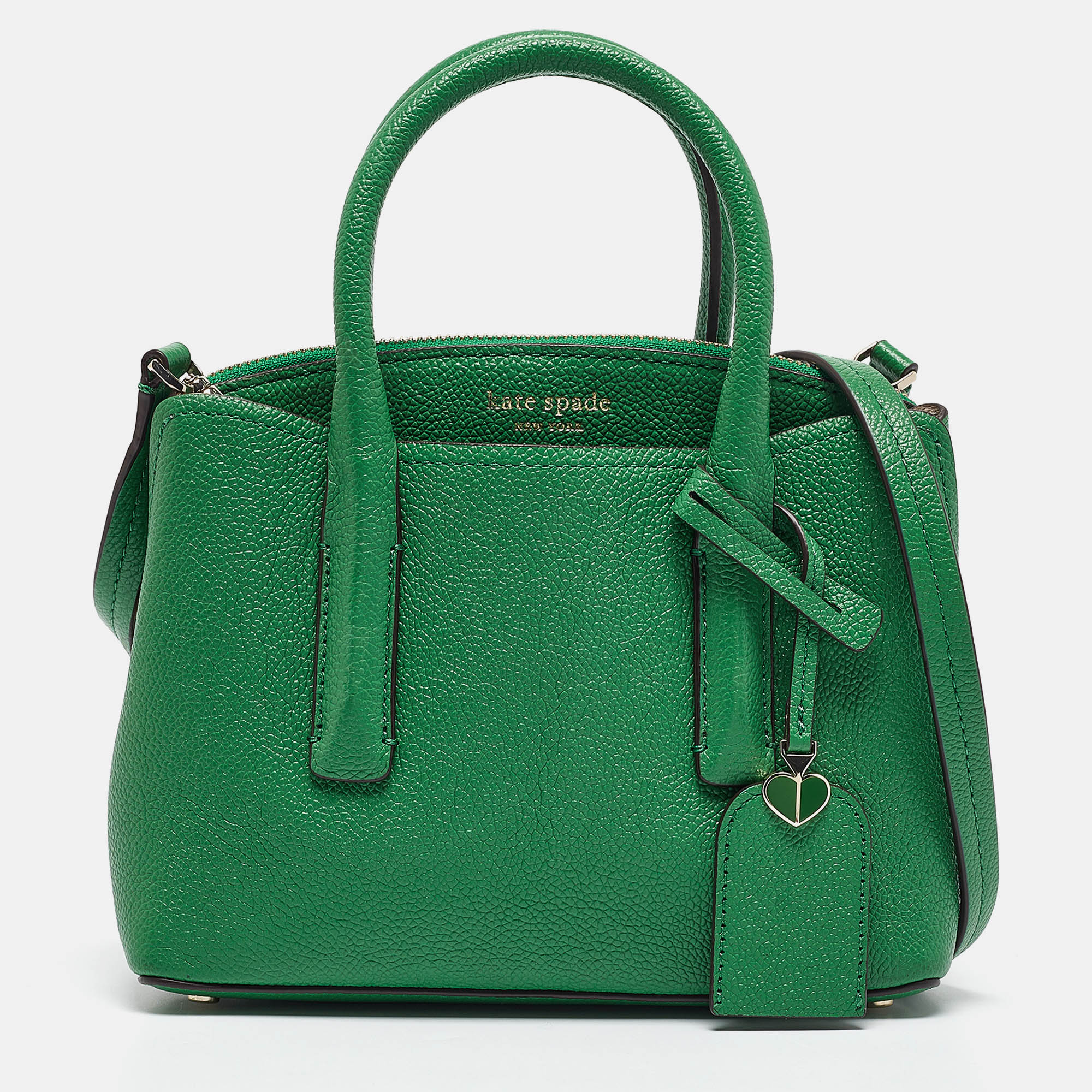 

Kate Spade Green Leather Margaux Mini Satchel