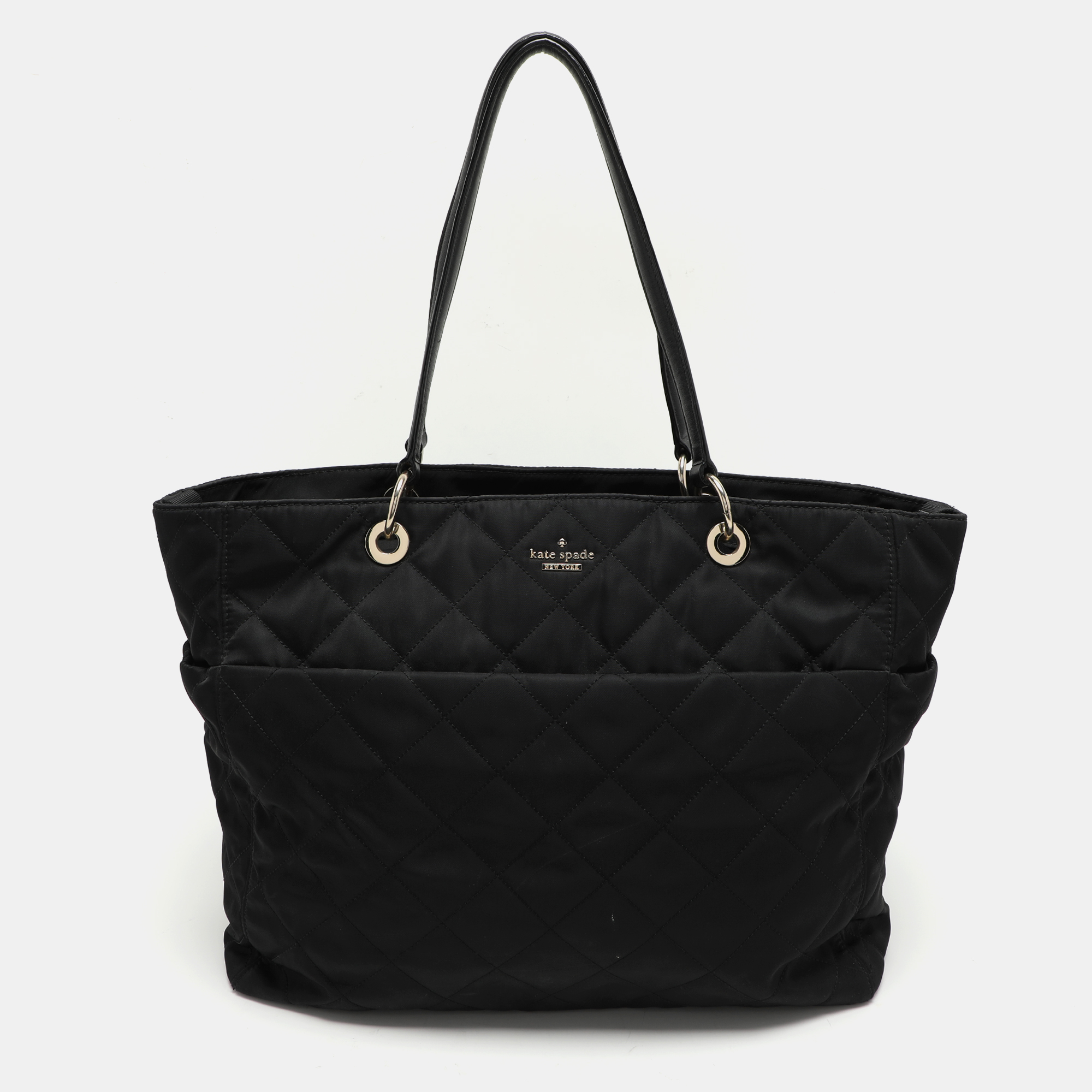 

Kate Spade Black Quilted Nylon Tote