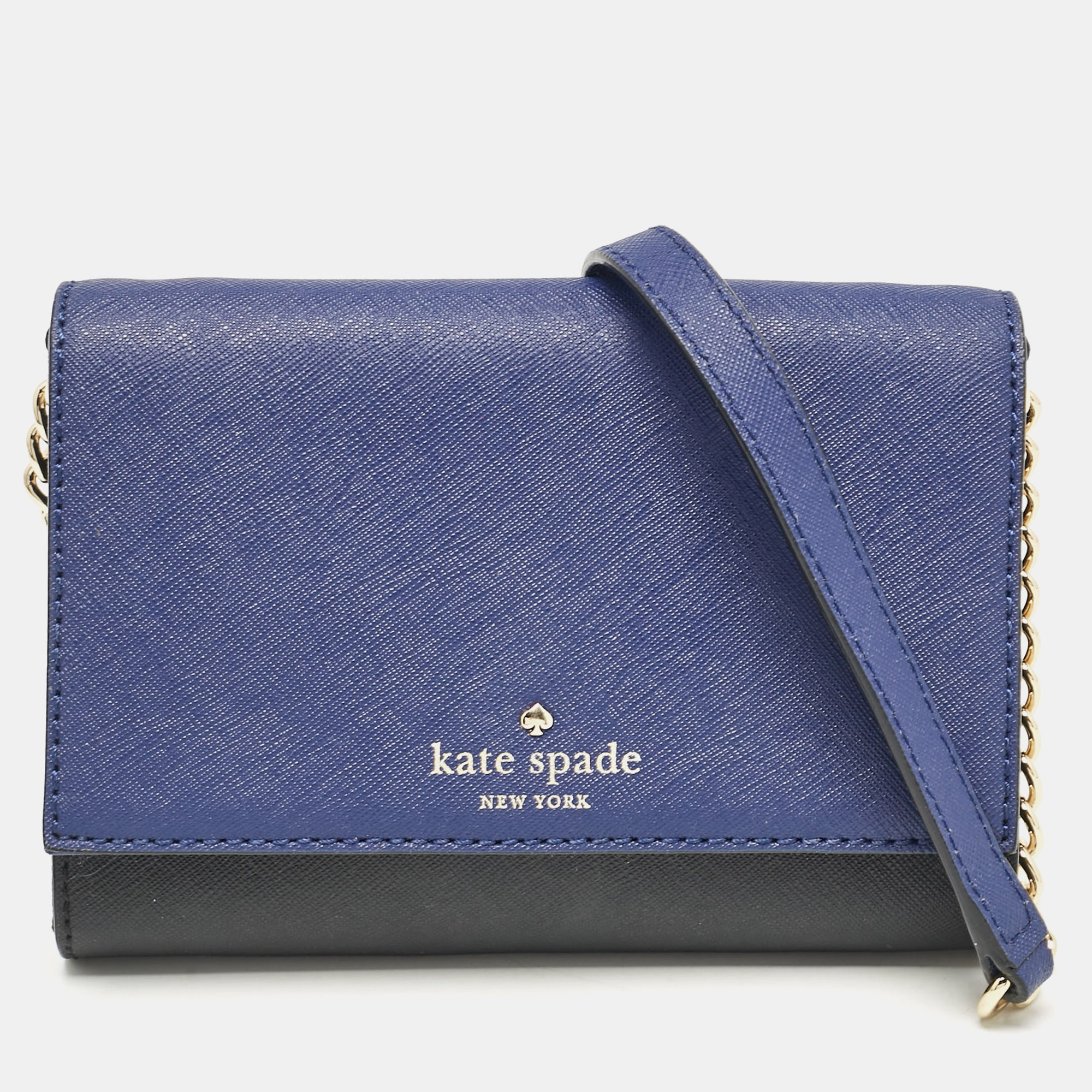 

Kate Spade Blue/Black Leather Cedar Street Magnolia Crossbody Bag