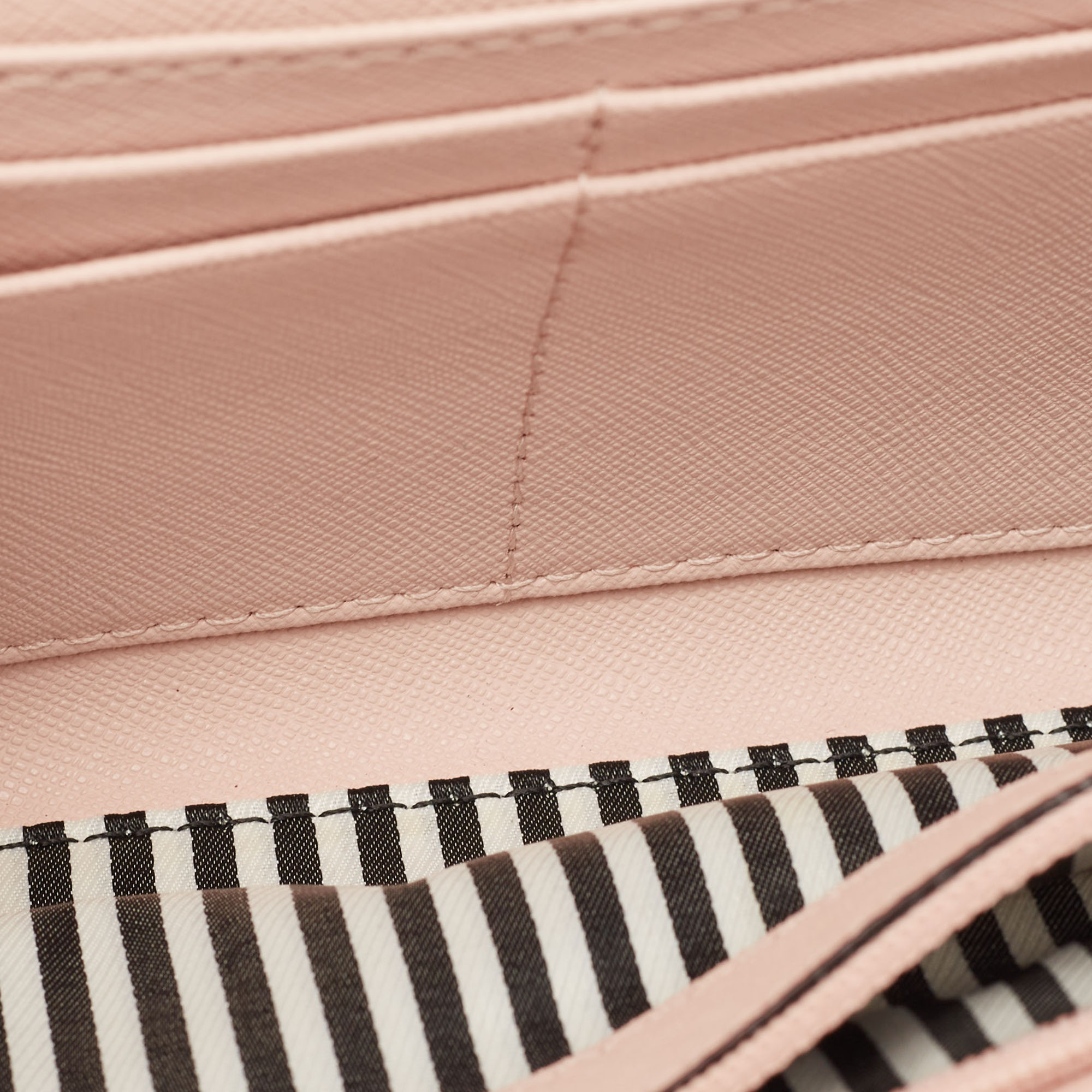 Kate Spade Pink Leather Flap Chain Clutch 