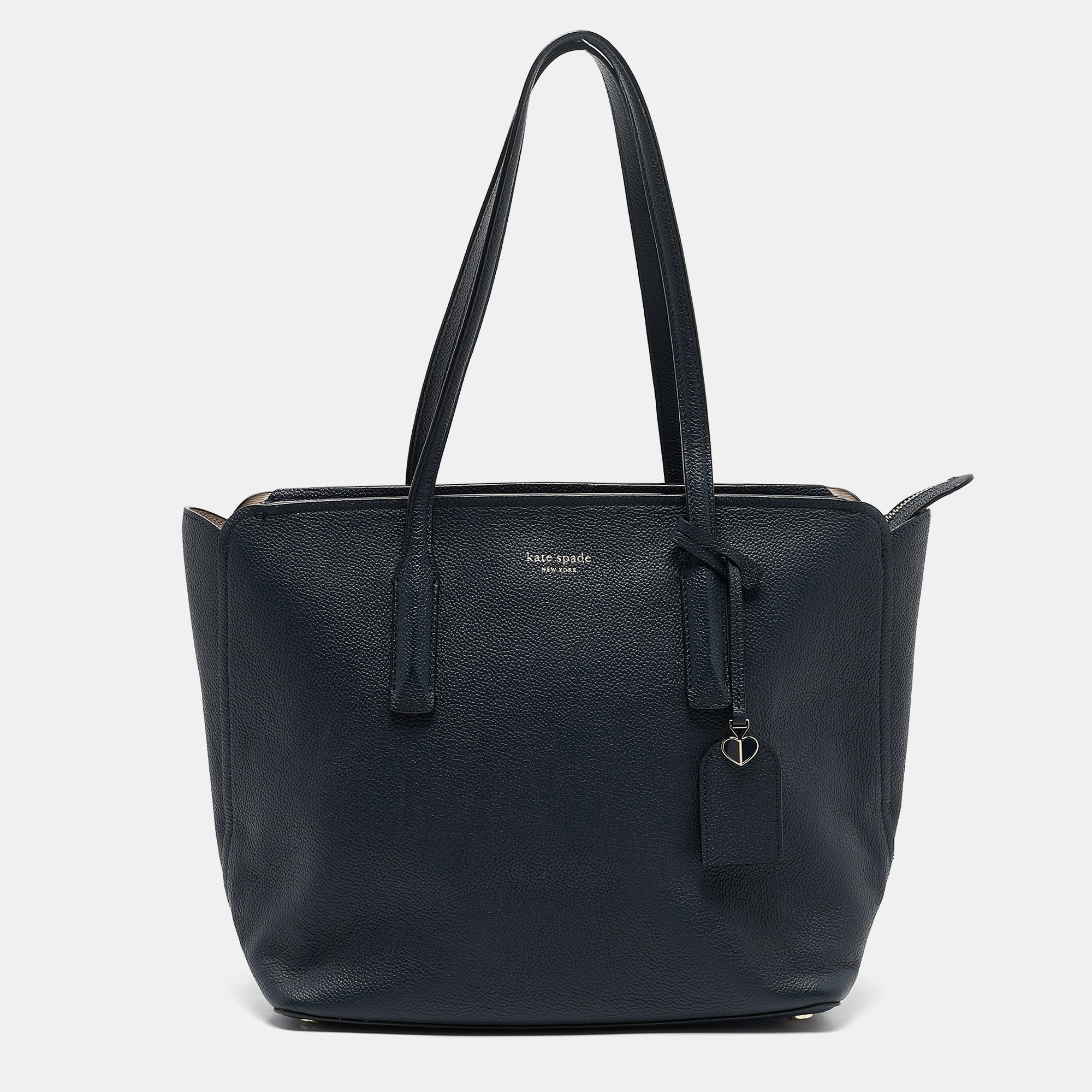 

Kate Spade Navy Blue Leather Margaux Tote