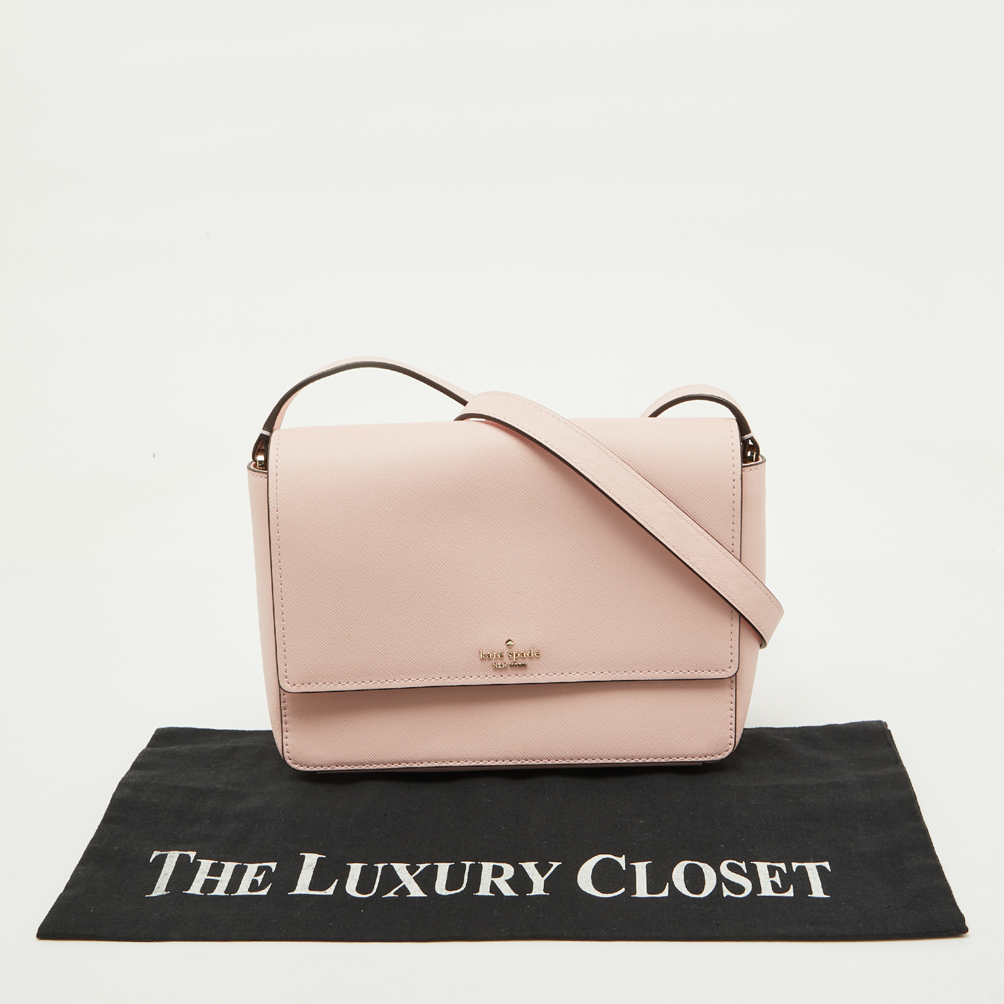 Kate Spade Light Pink Saffiano Leather Cove Street Dody Crossbody Bag 