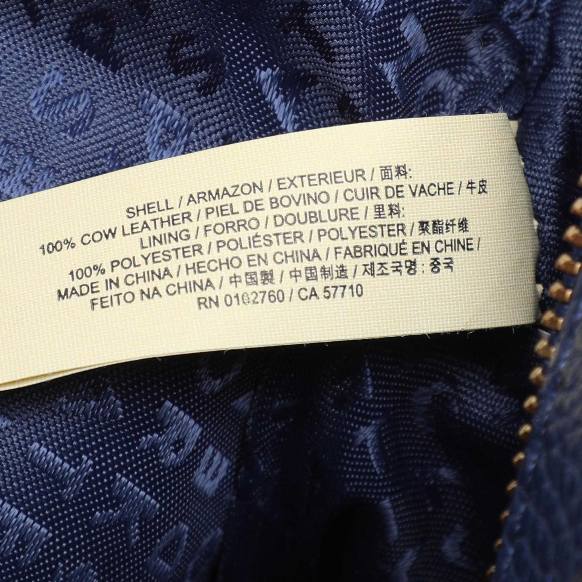 Kate Spade Blue Leather Mulberry Street Pyper Double Zip Crossbody Bag 