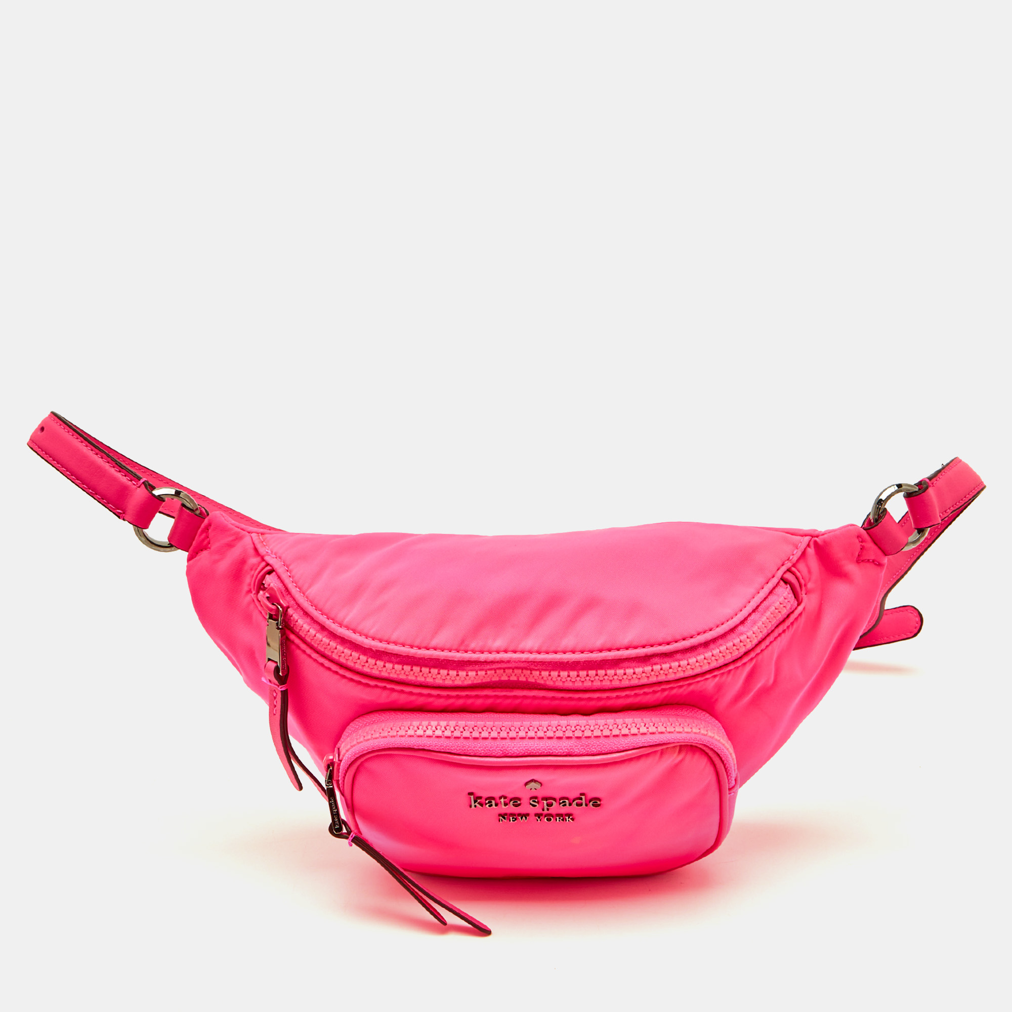 Kate Spade Neon Pink Nylon Dorien Fanny Pack Belt Bag